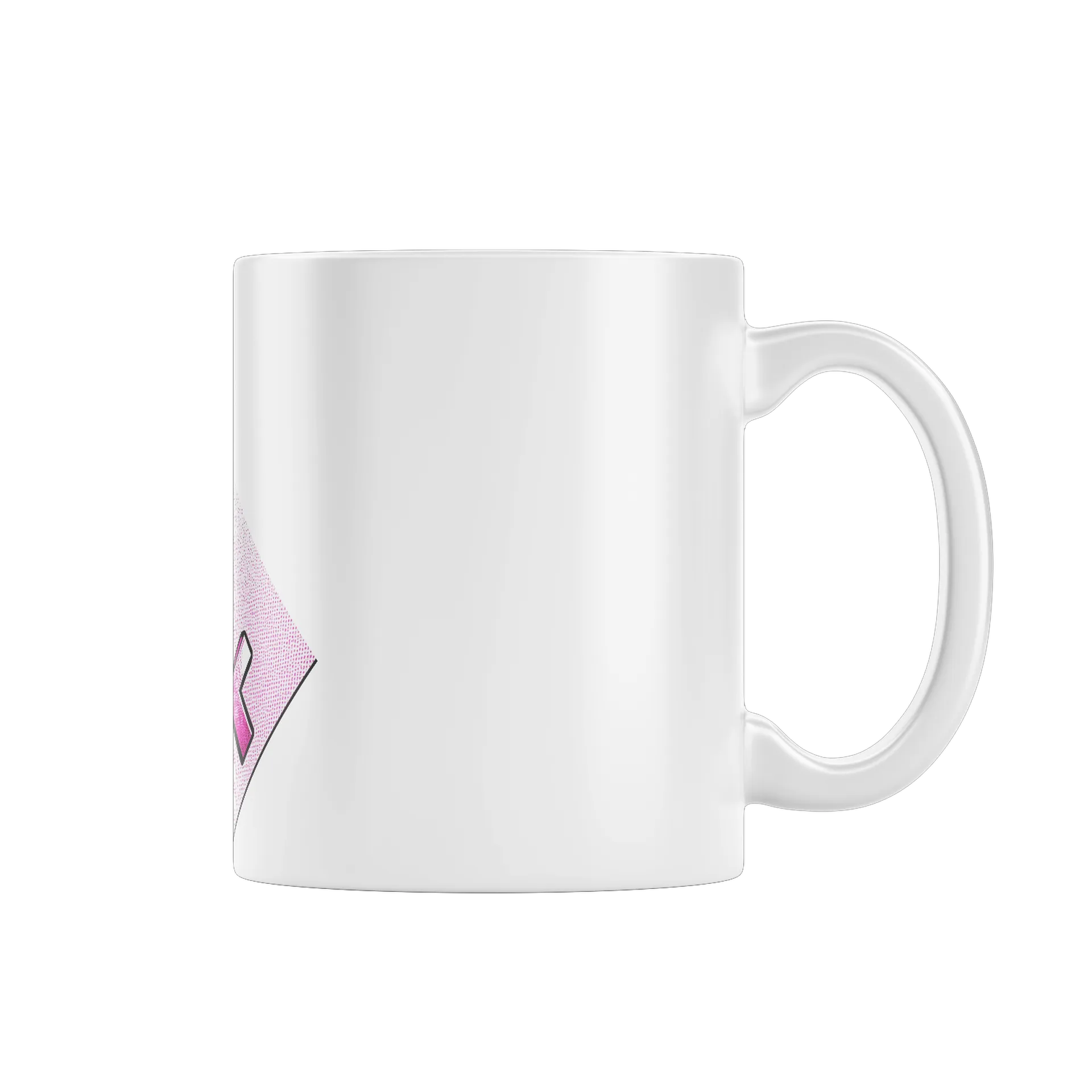Caneca Cerâmica Estampa Pink Letras 325ml - Imagem 1