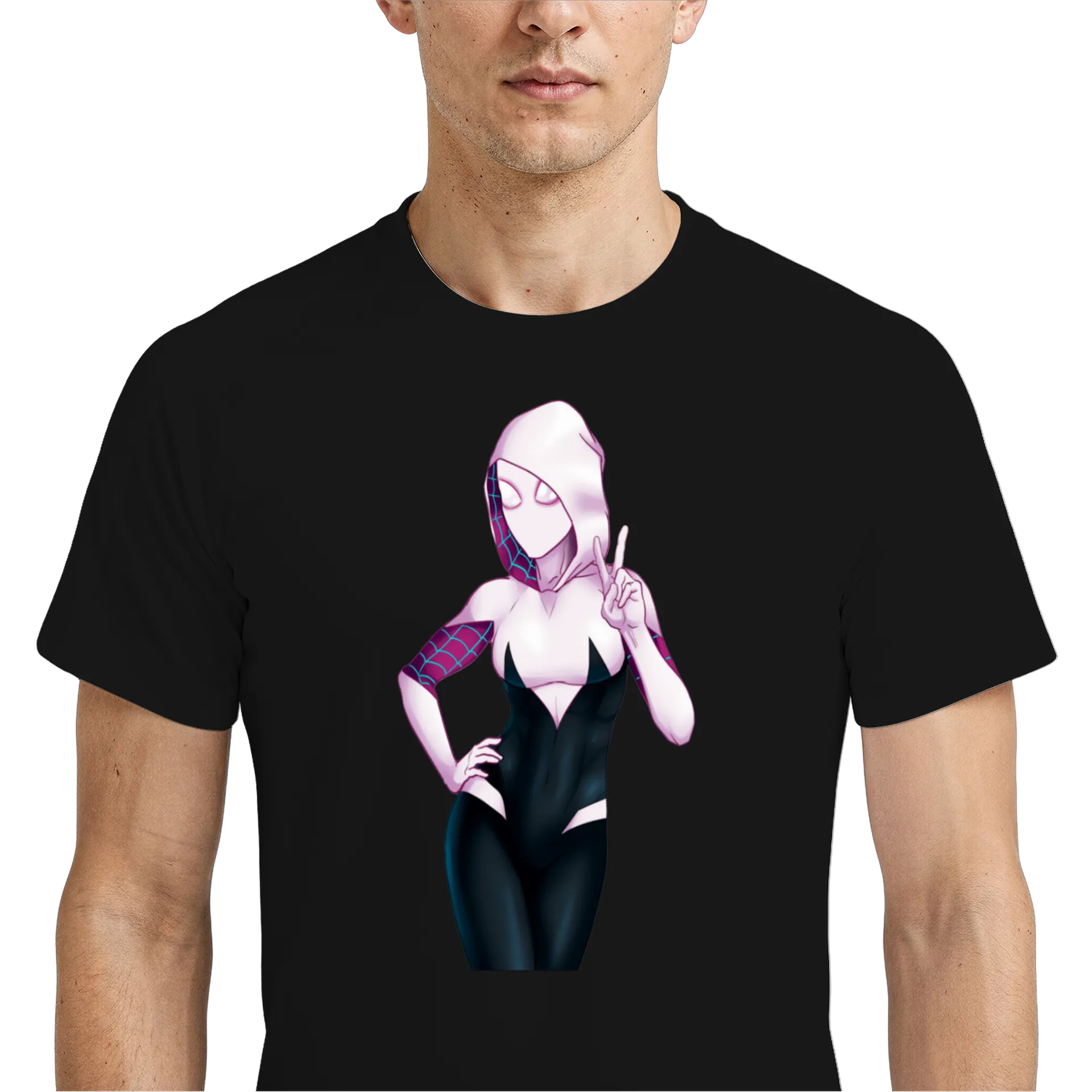 Camiseta Dry Fit Mulher-Aranha Estampa Personalizada 100% - Imagem 4