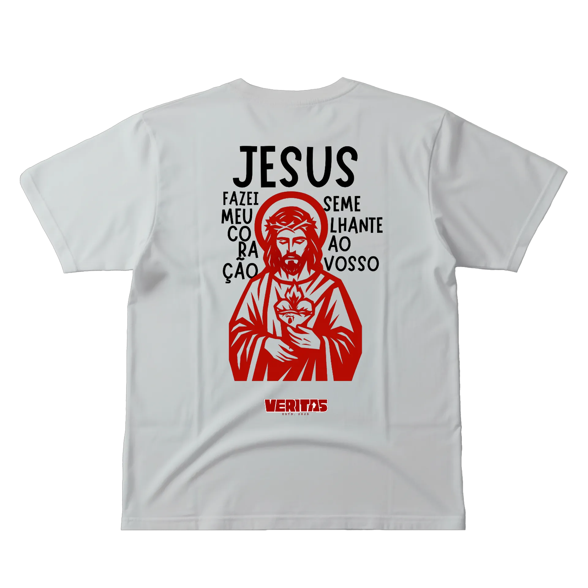 Camiseta - Sagrado Coração de Jesus - Vermelho - Imagem 3