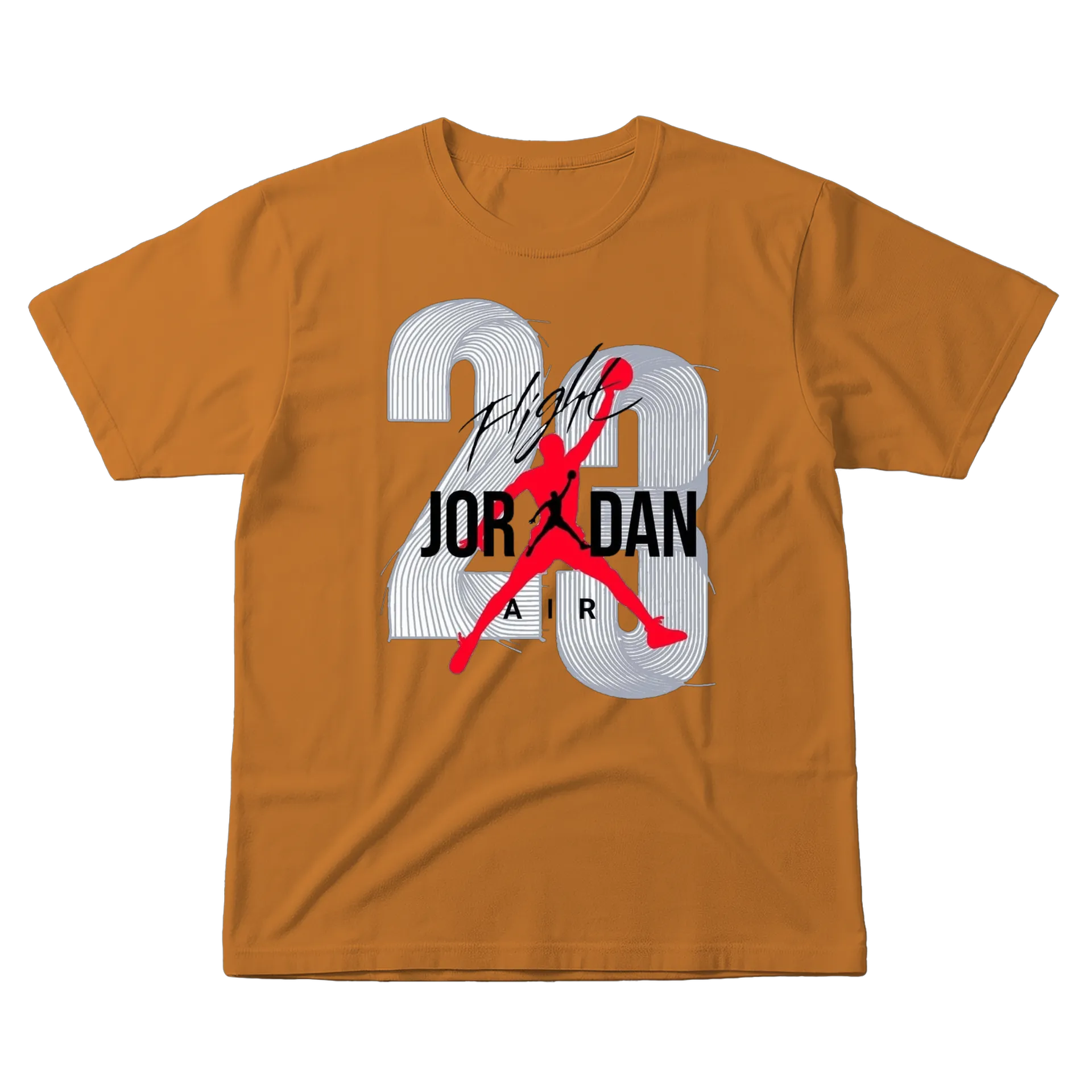 Camiseta Jordan Air Logo Estampa Grafite Vermelha 100% de Guihh — imagem 1 de 6