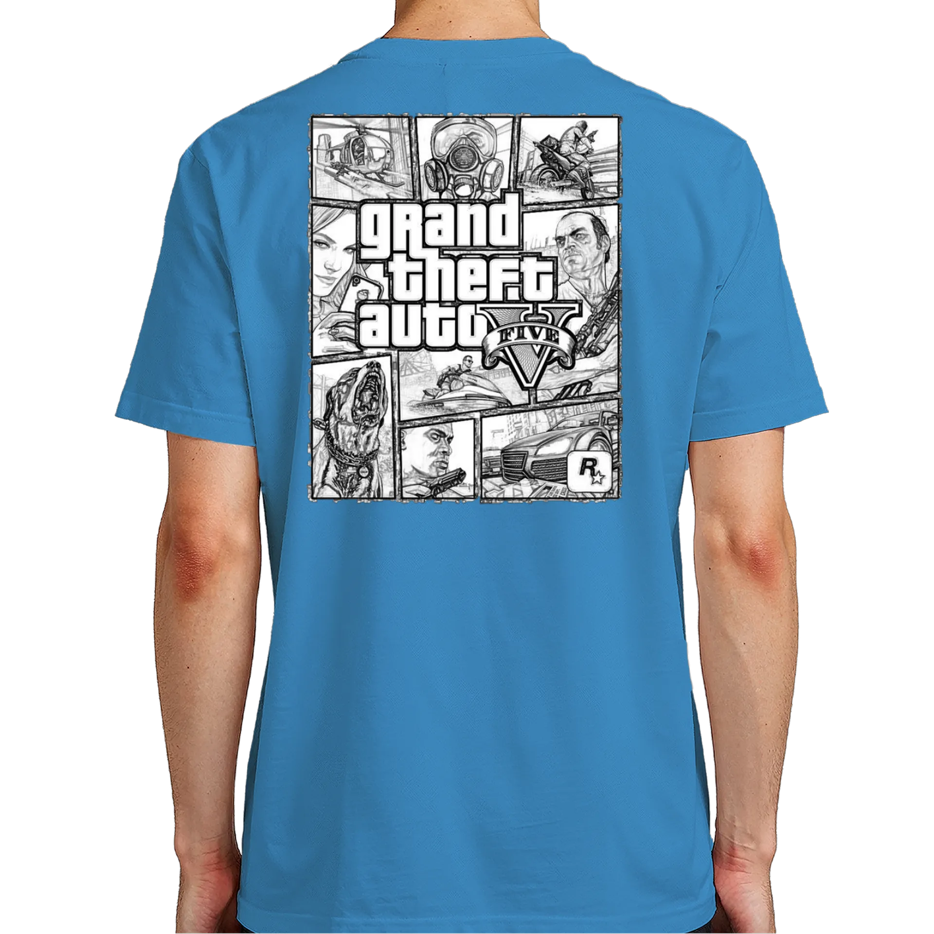 Camiseta Estampa Grand Theft Auto V 100% Algodão - Imagem 7