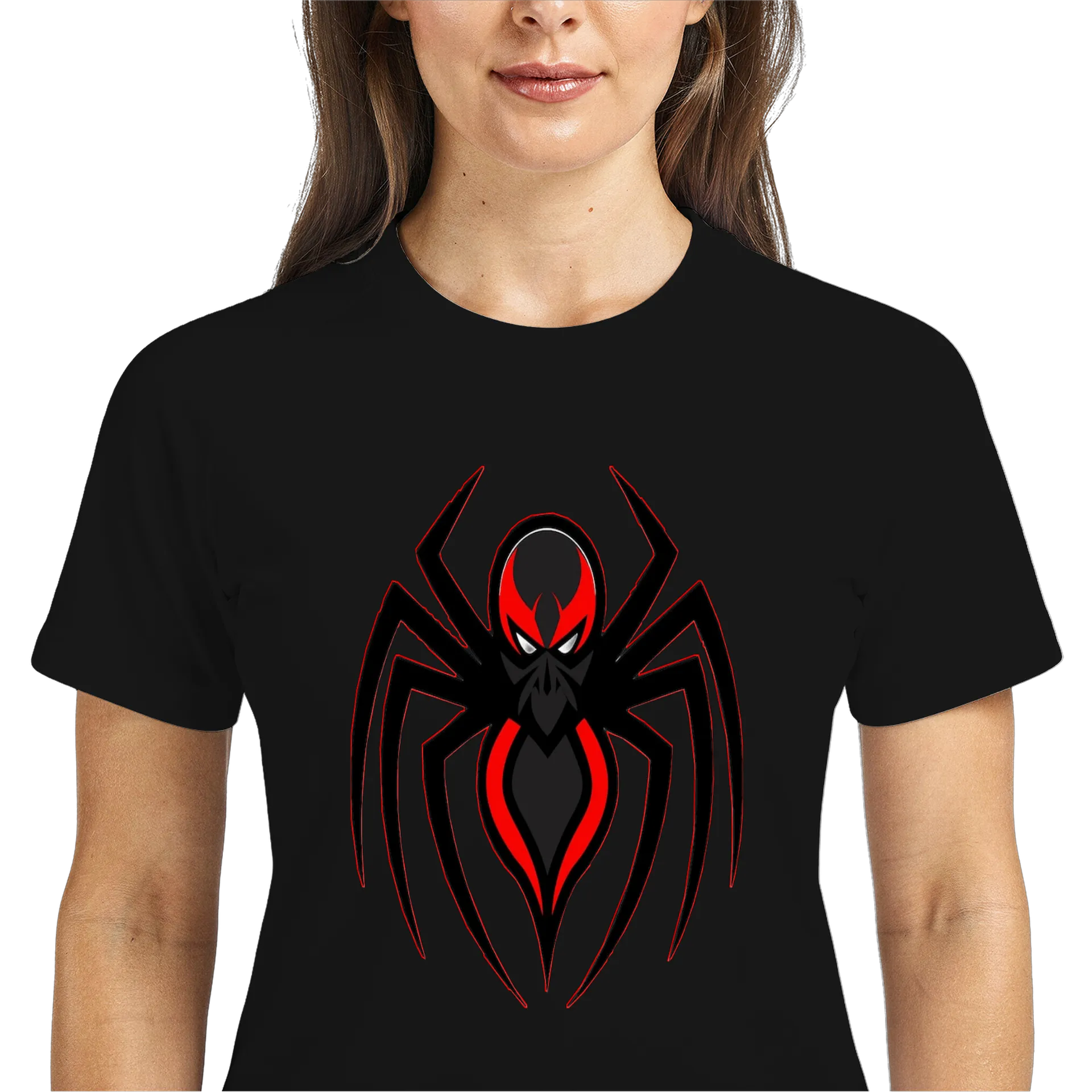 Camiseta Dry Fit Aranha Vermelha Estampa Personalizada - Imagem 3