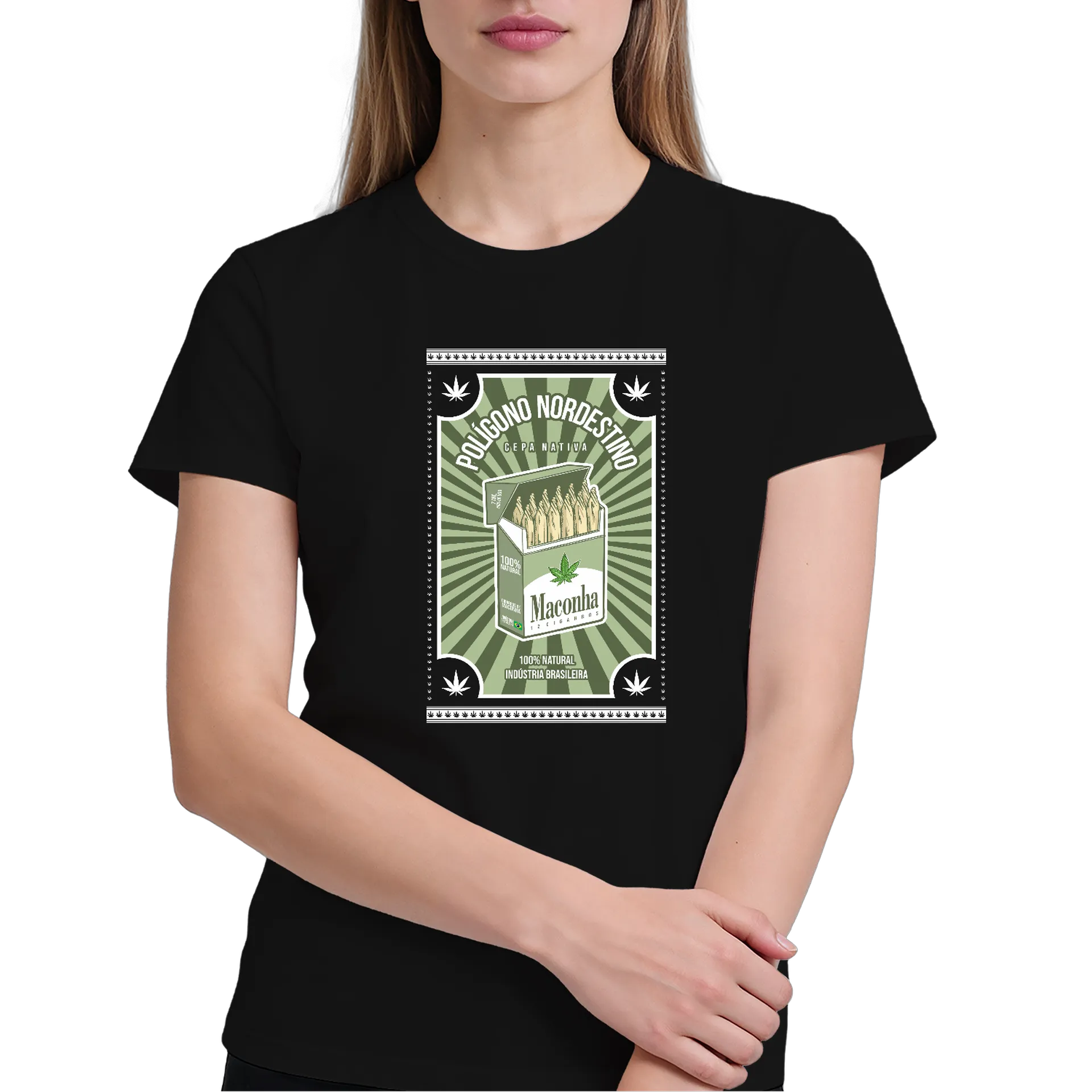 Camiseta Polígono Nordestino 100% Algodão - Imagem 4