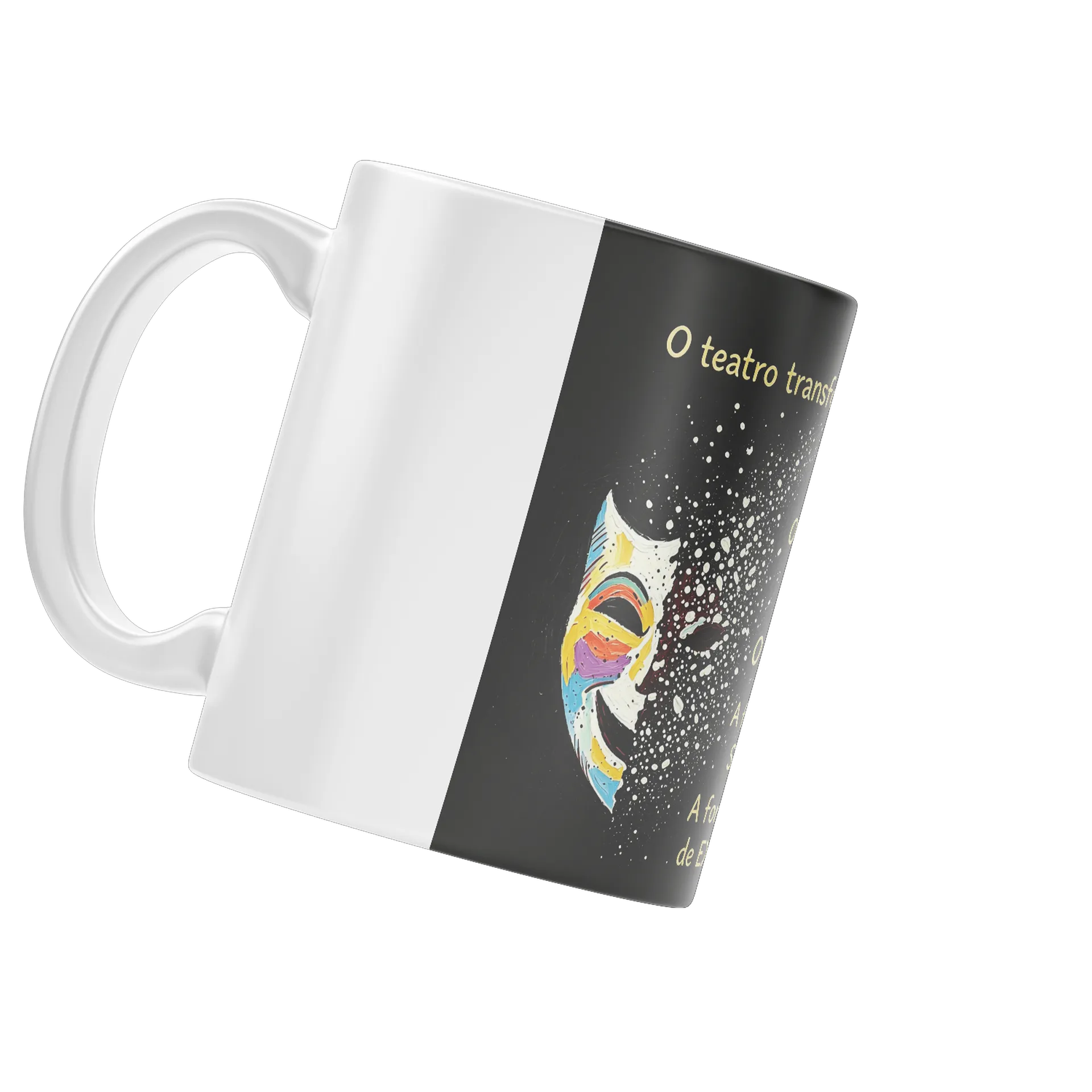 Caneca Pintura Cara Colorida 325ml - Imagem 4