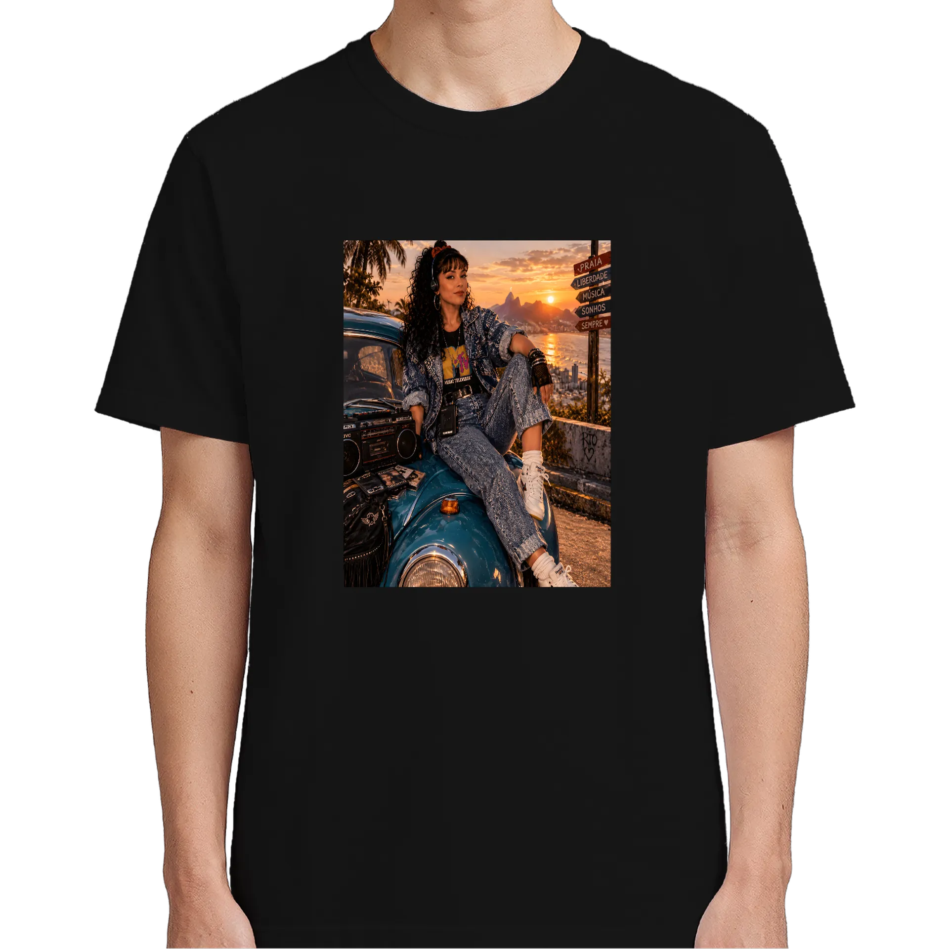 Camiseta Estampa Tecno TV Mídia 100% Algodão - Imagem 4