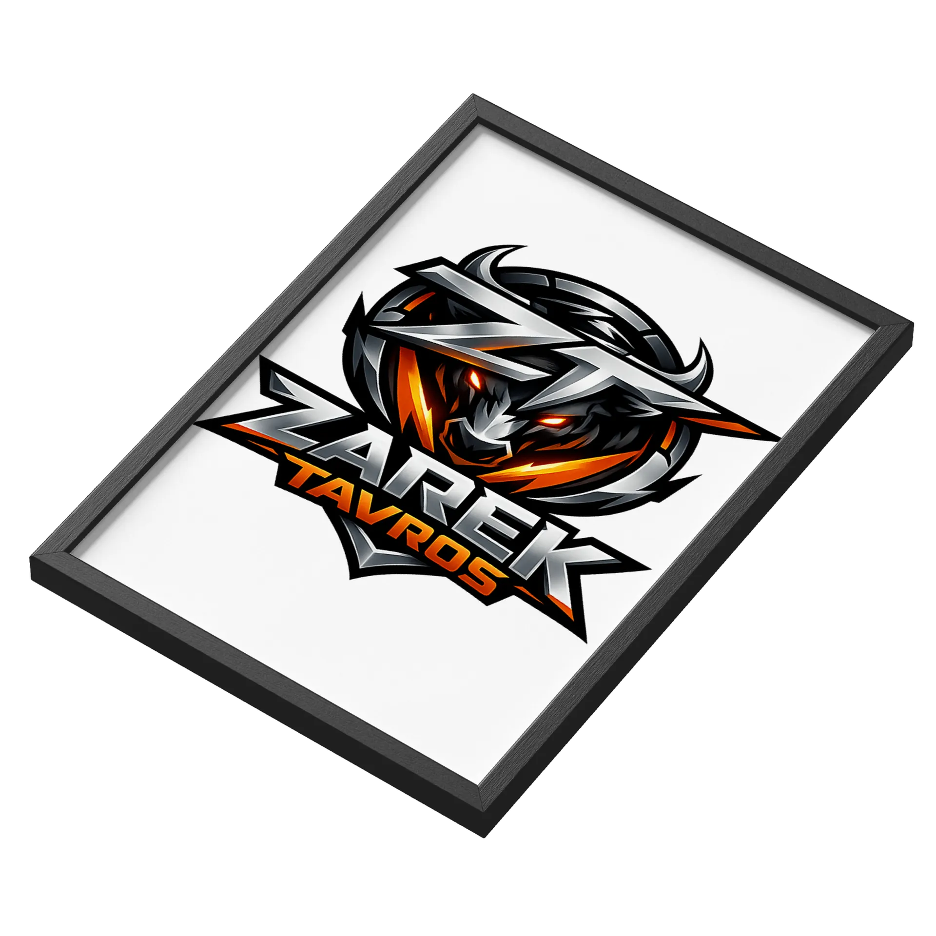 Quadro Logotipo Zarek Tavros A3 MDF e Vidro - Imagem 3