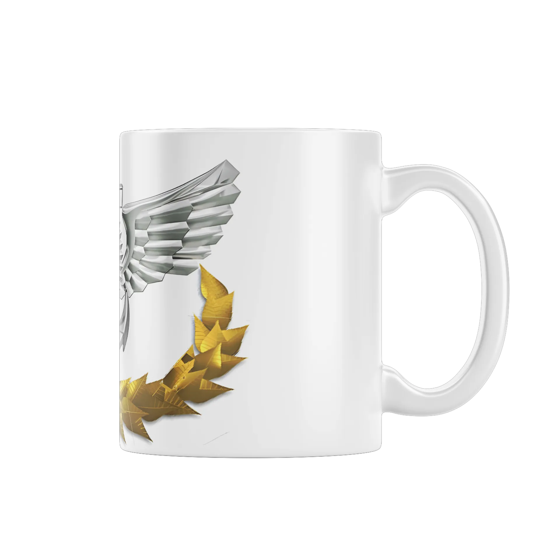 Caneca Brasão com Asas e Louros 325ml - Imagem 1