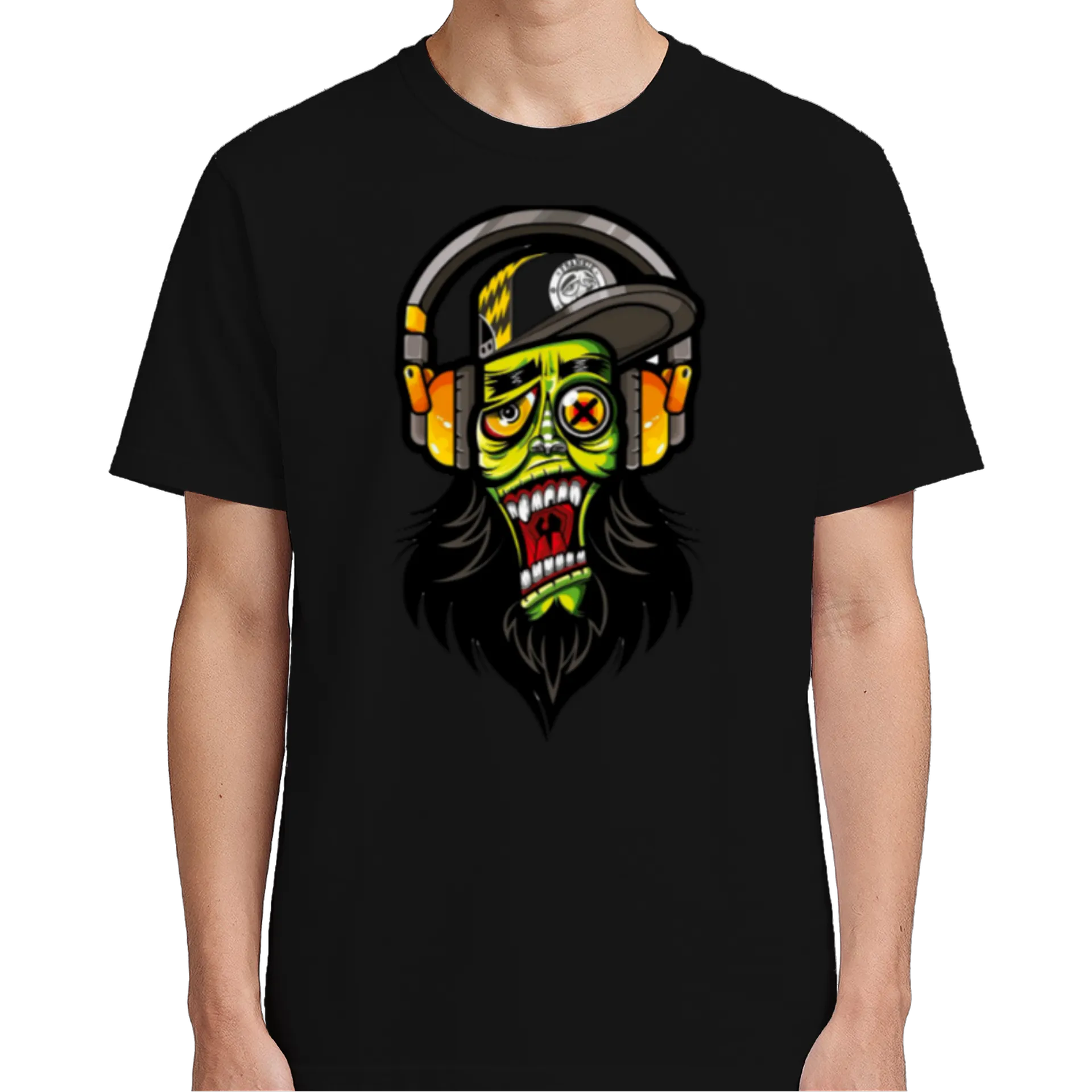 Camiseta Estampa Monstro Com Fones 100% Algodão - Imagem 5