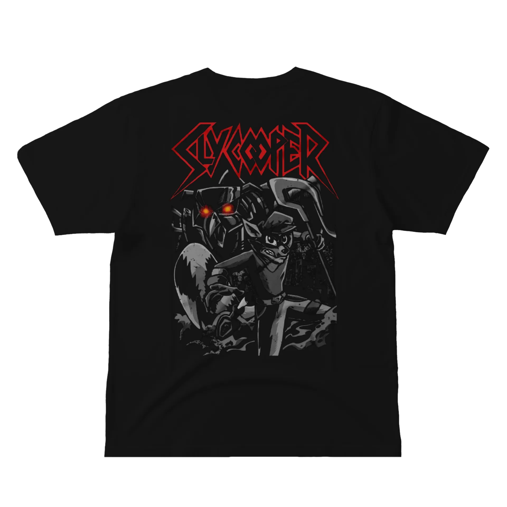 Camiseta Sly Cooper Estampa Preto 100% Algodão - Imagem 3