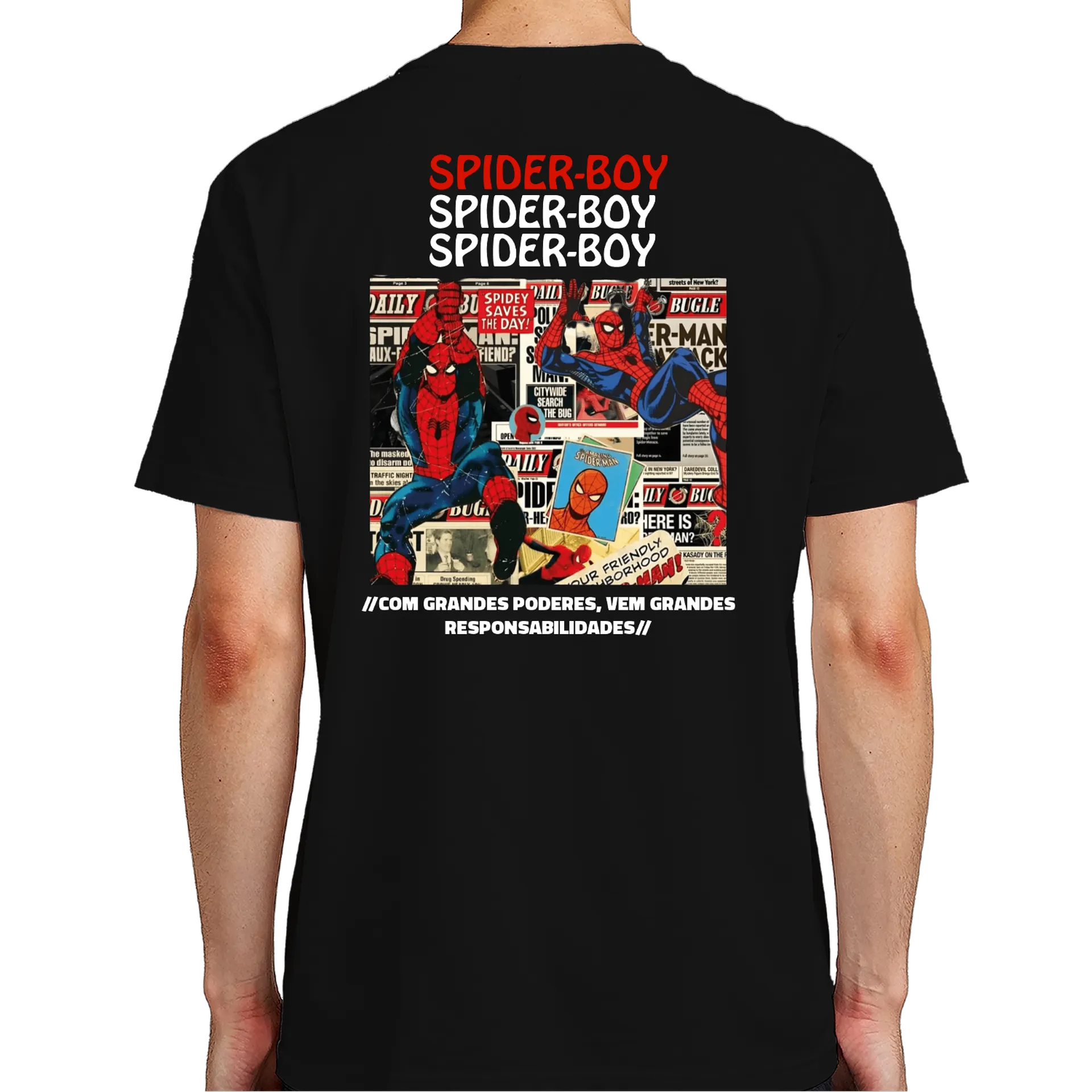 Camiseta Spider-Boy Estampa Quadrinhos - Imagem 7