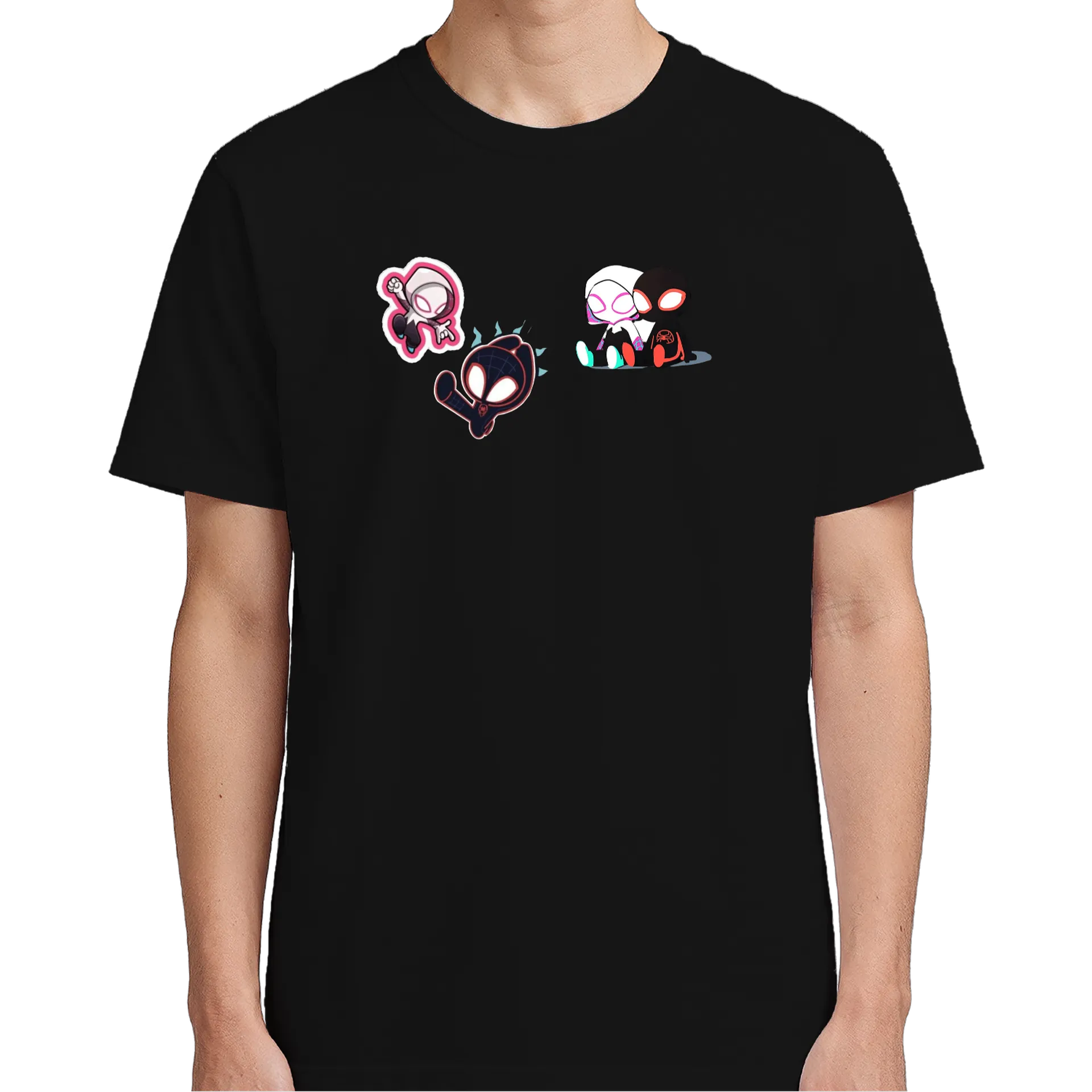 Camiseta Estampa Personagens Estilo Cartoon 100% Algodão - Imagem 5