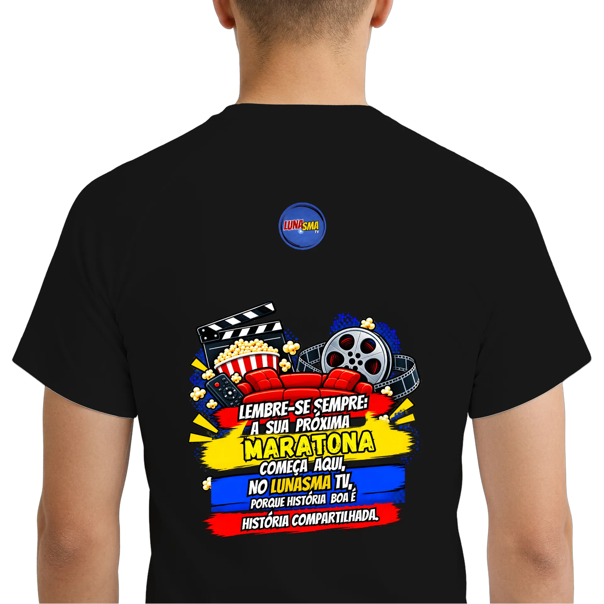 Camiseta Dry Fit Logo Lunasma TV Cinema Colorido Poliéster - Imagem 6