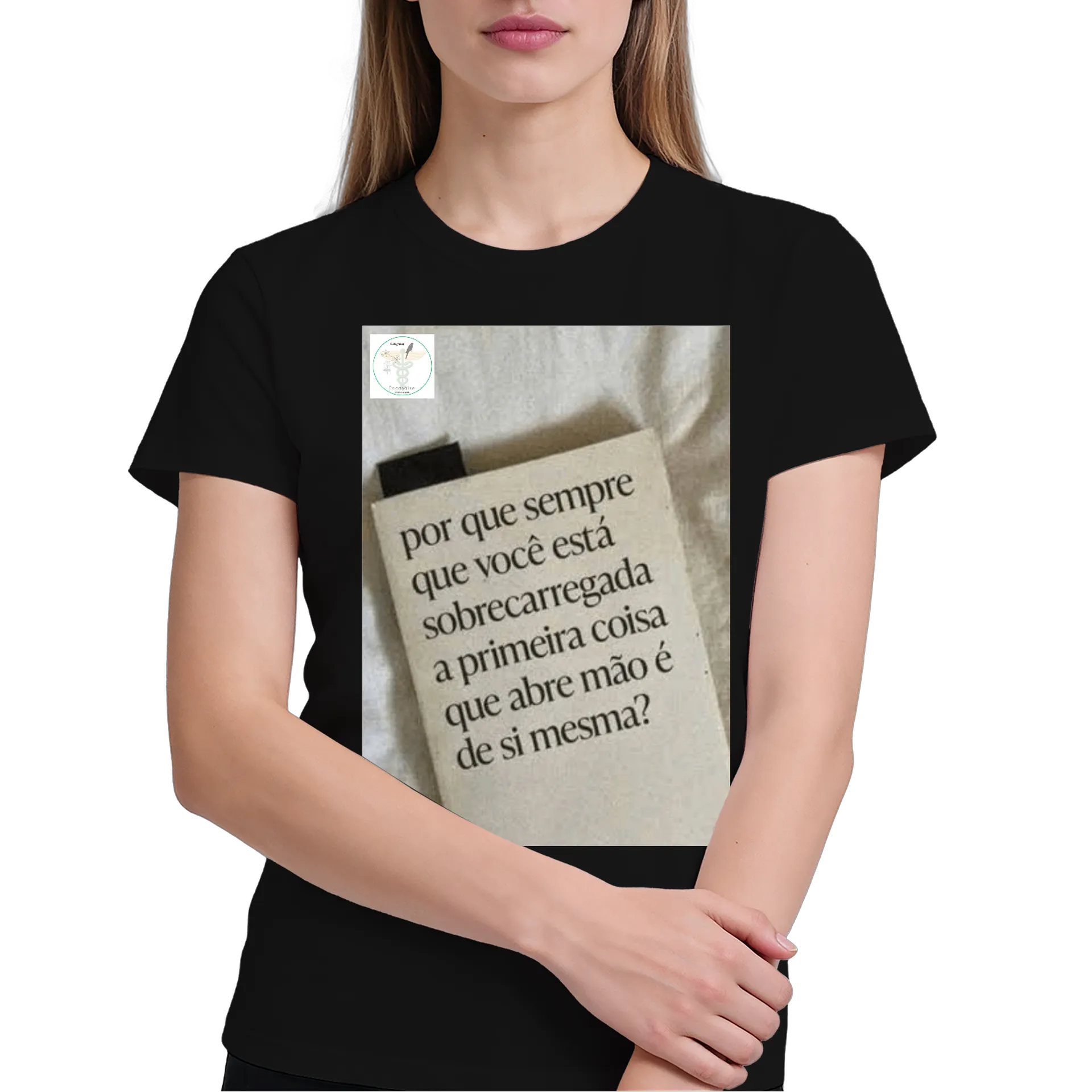Camiseta Estampa Tipográfica Frase Reflexiva 100% Algodão - Imagem 4