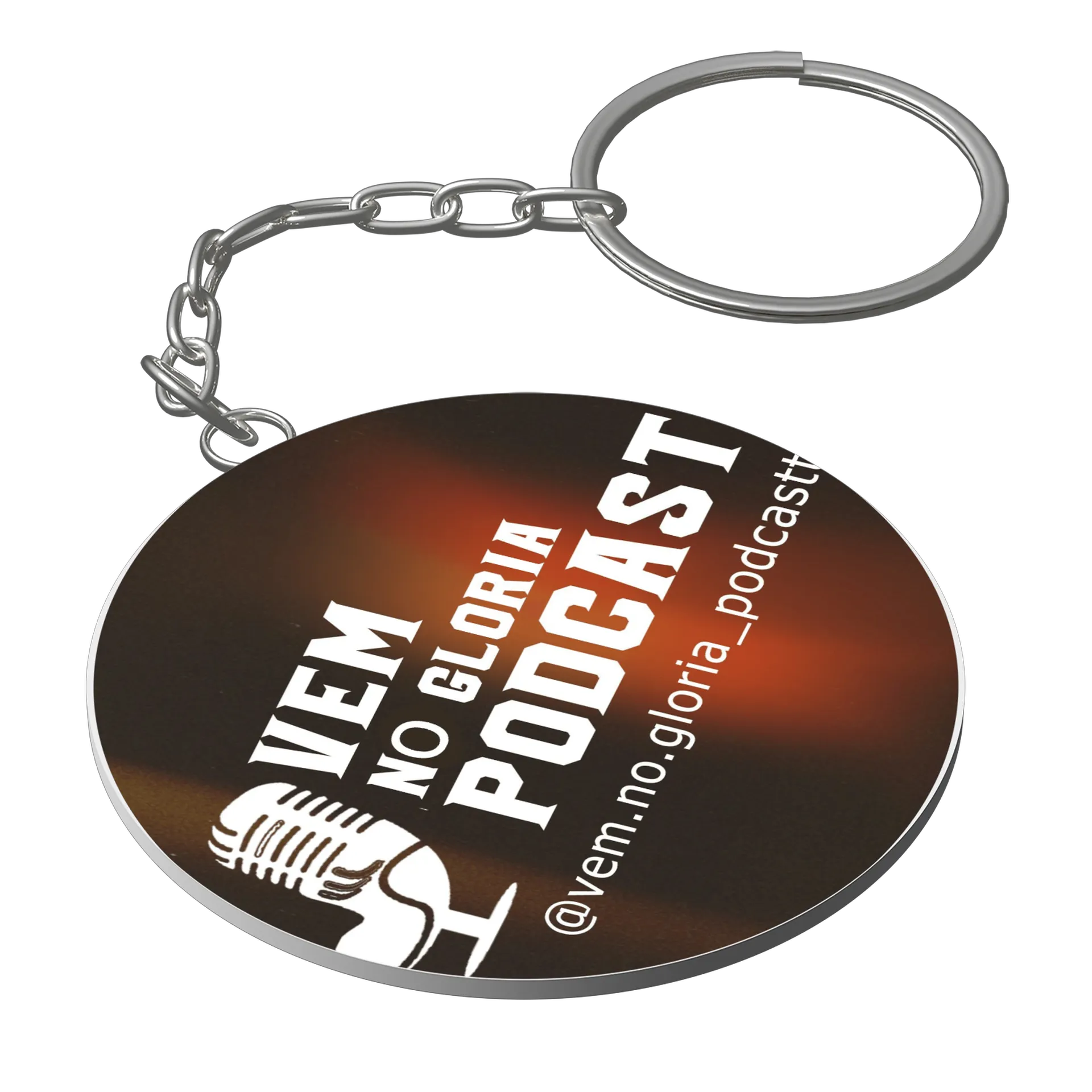 Chaveiro personalizado de Vem no Glória podcast  — imagem 1 de 3