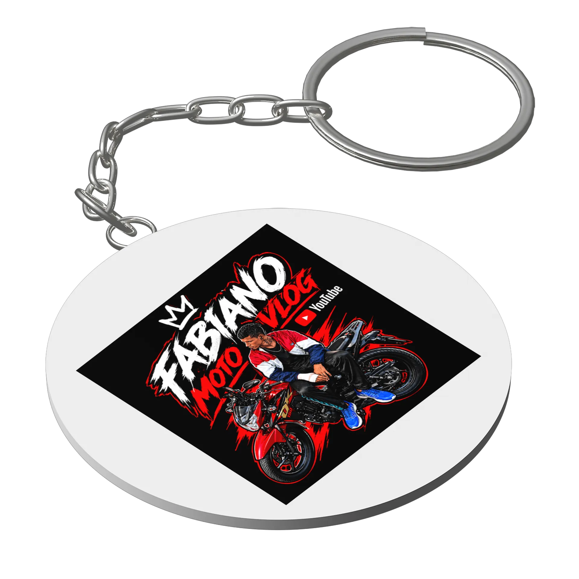 Chaveiro personalizado de fabianomotovlog — imagem 1 de 3