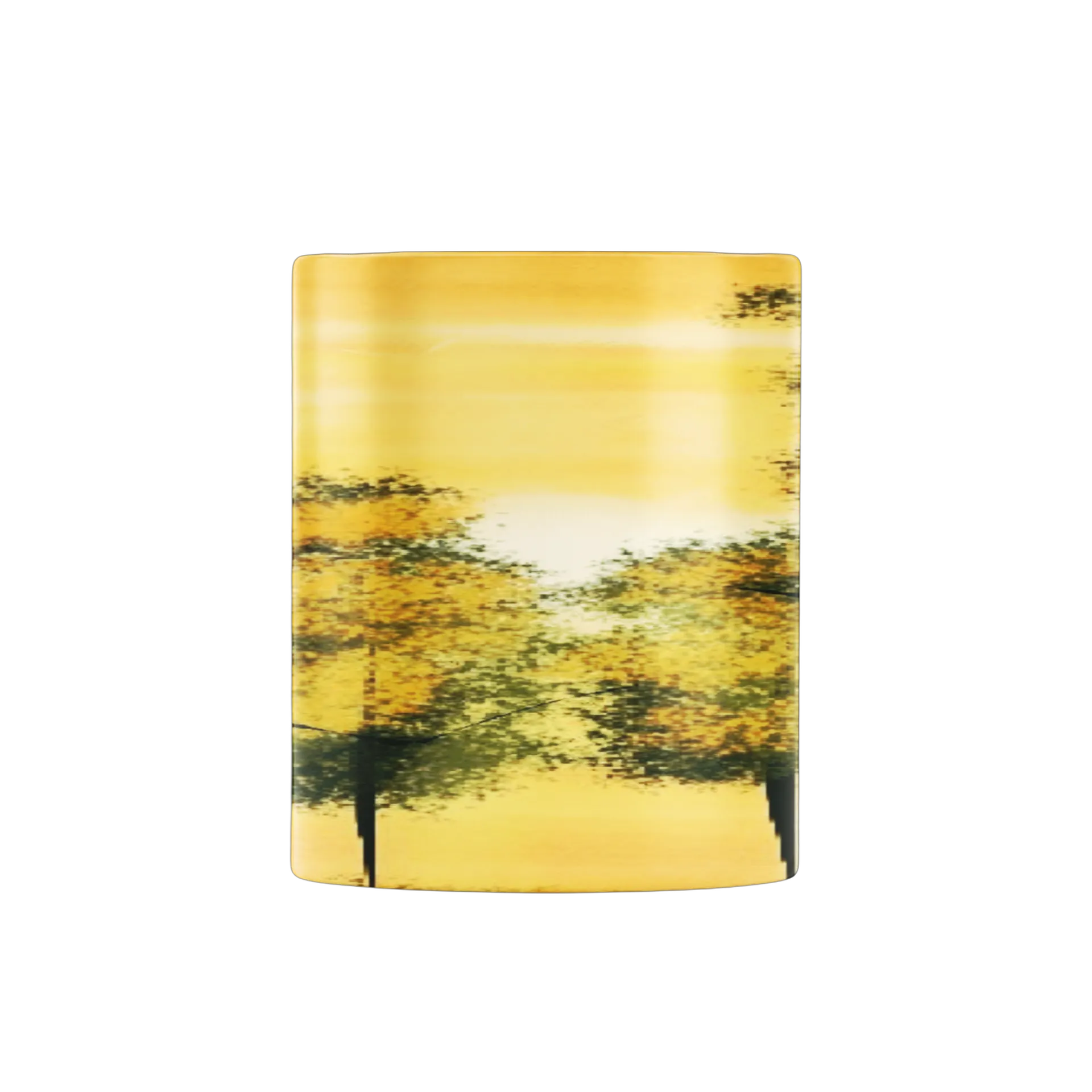 Caneca Cerâmica Árvores Amarelas Paisagem 325ml - Imagem 3