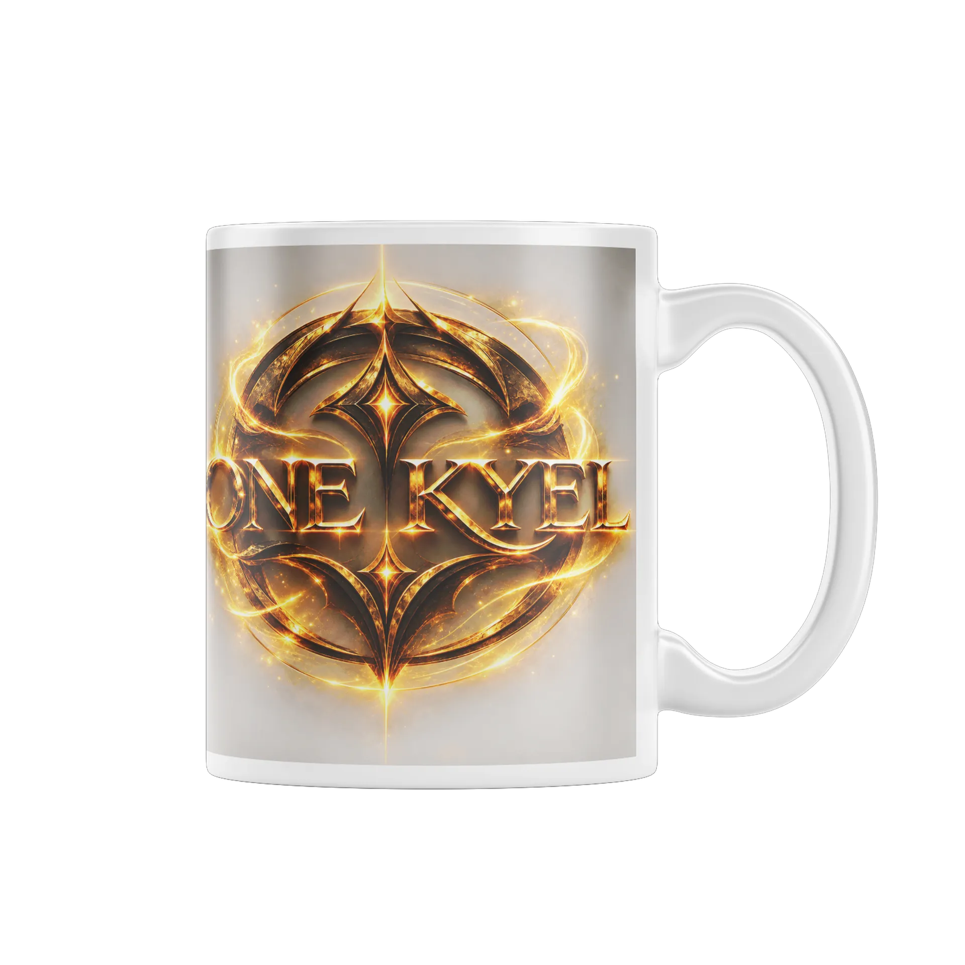 Caneca Logotipo One Kyel Dourado 325ml - Imagem 1