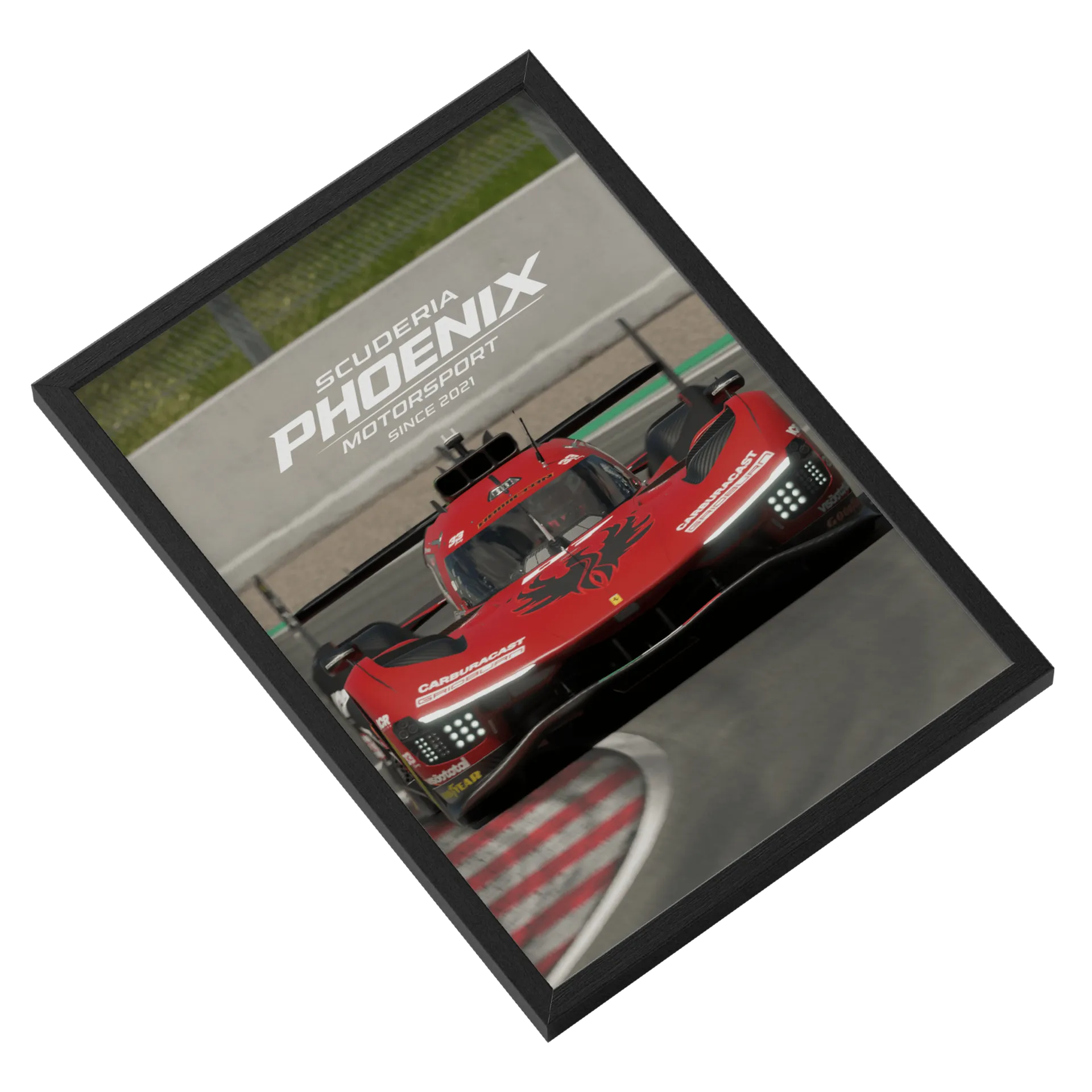 Quadro A3 personalizado Com Vidro de Scuderia Phoenix Motorsport  — imagem 2 de 3