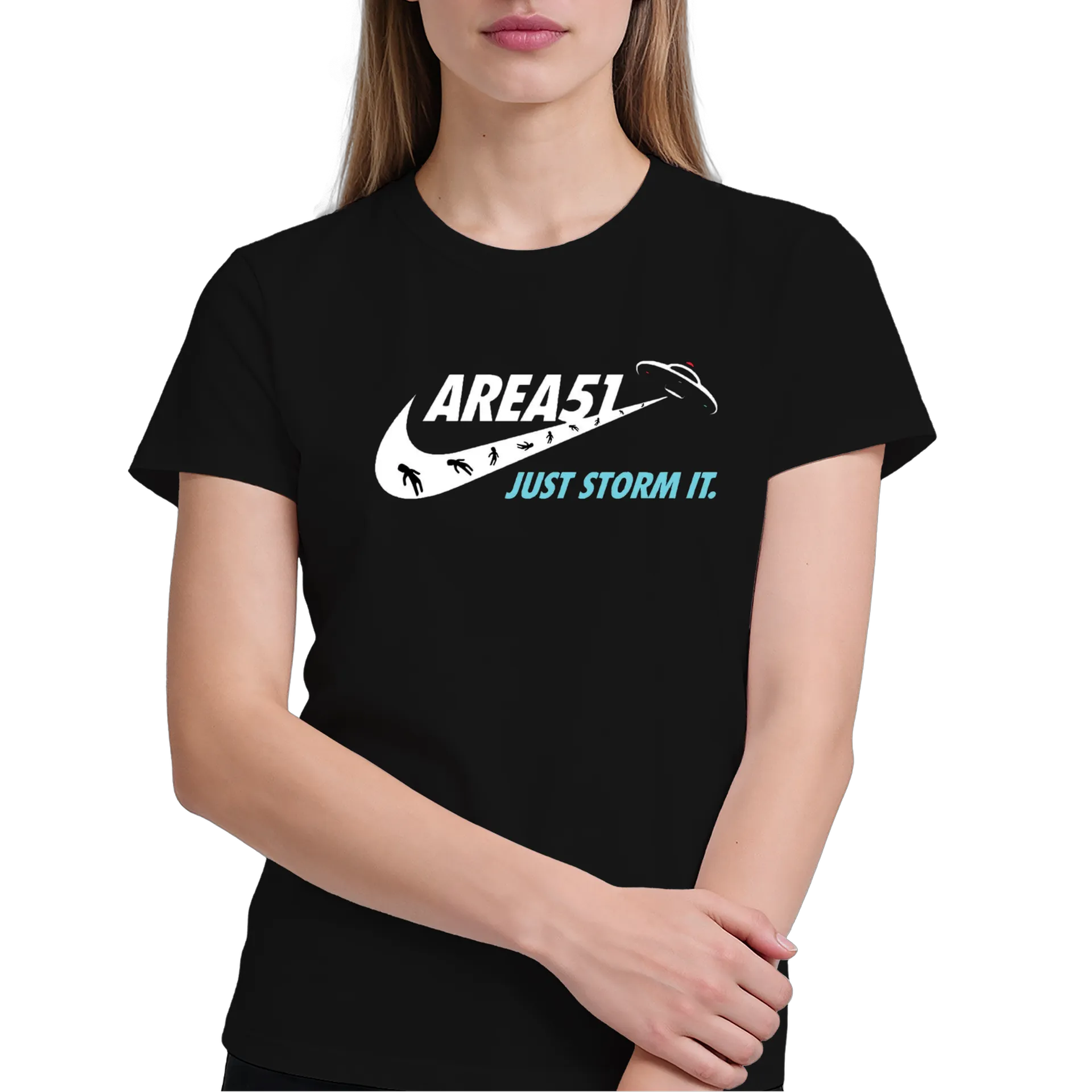 Camiseta Área 51 Just Storm It 100% Algodão - Imagem 4