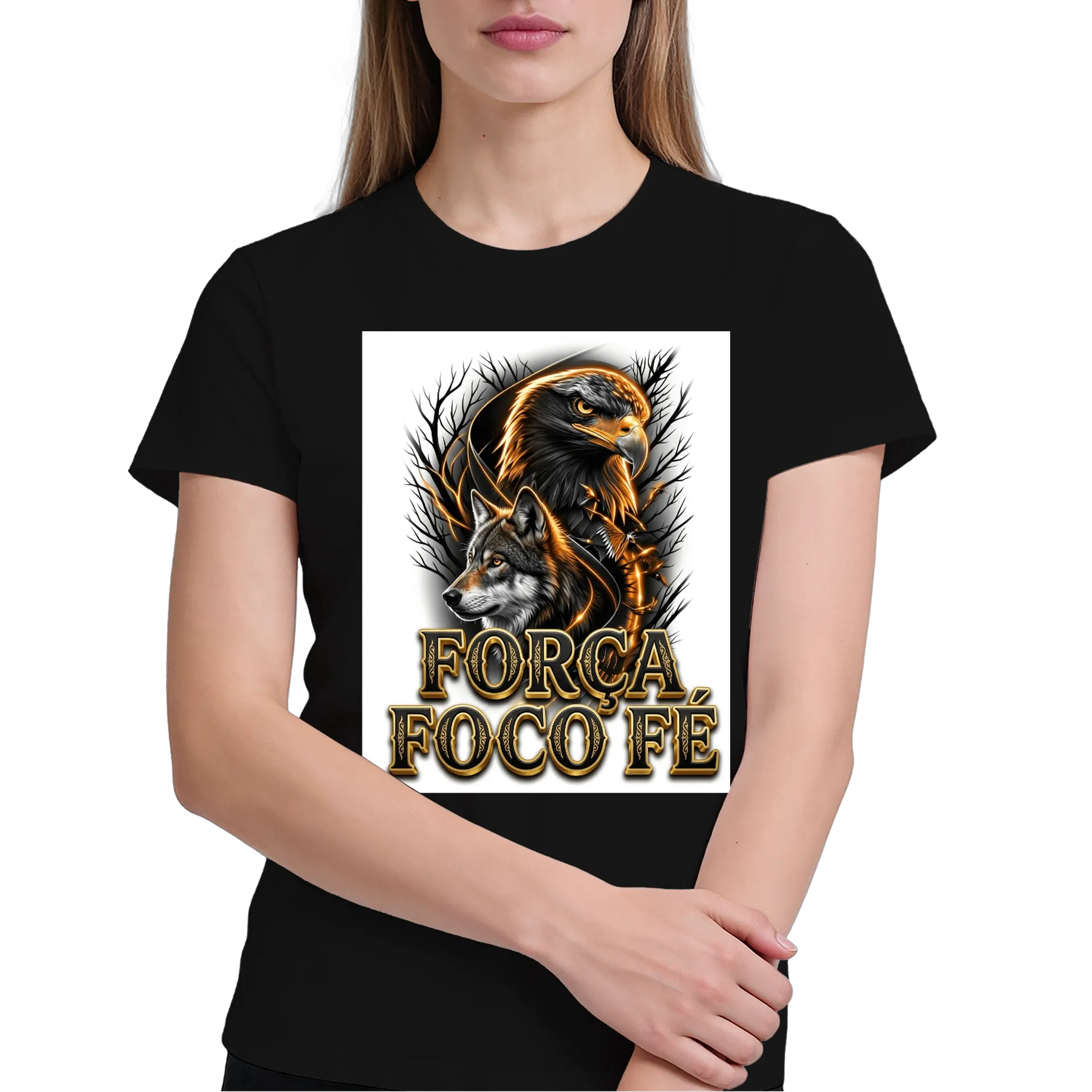 Camiseta personalizada águia e lobo  - Imagem 4