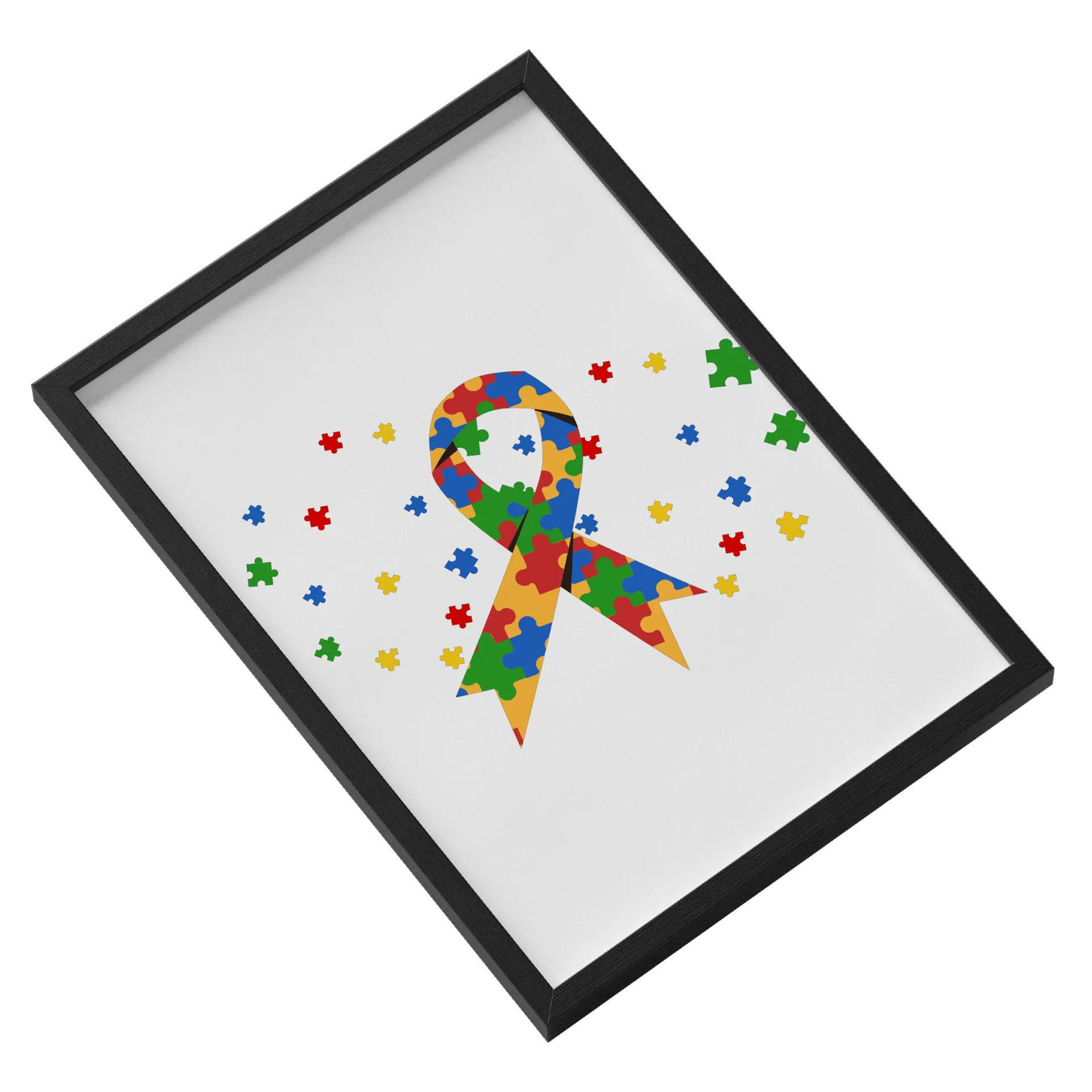 Quadro A3 Autismo Abril Azul - Imagem 2