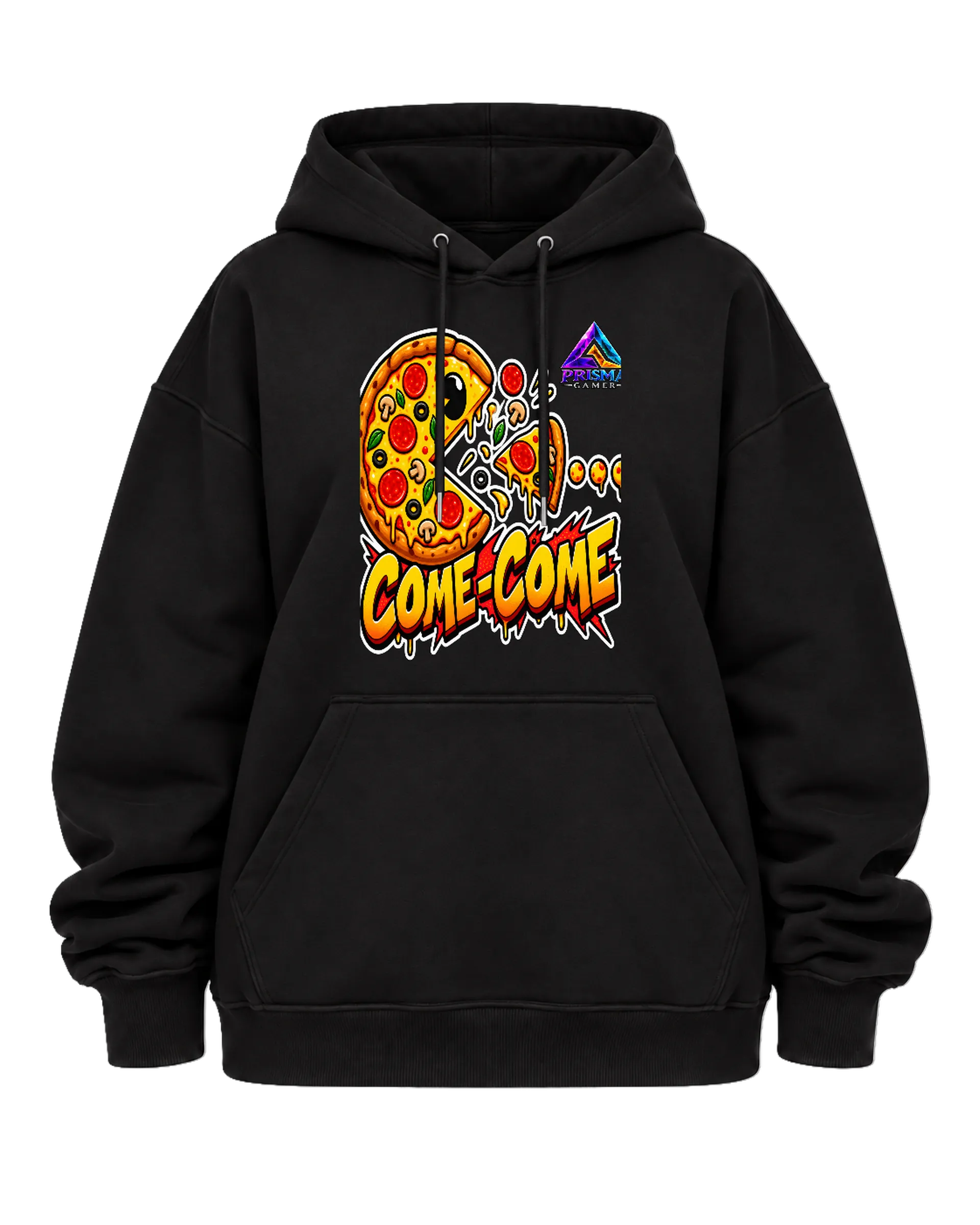 Blusa Moletom Pizza Cartunesca COME-COME Gamer Canguru - Imagem 5