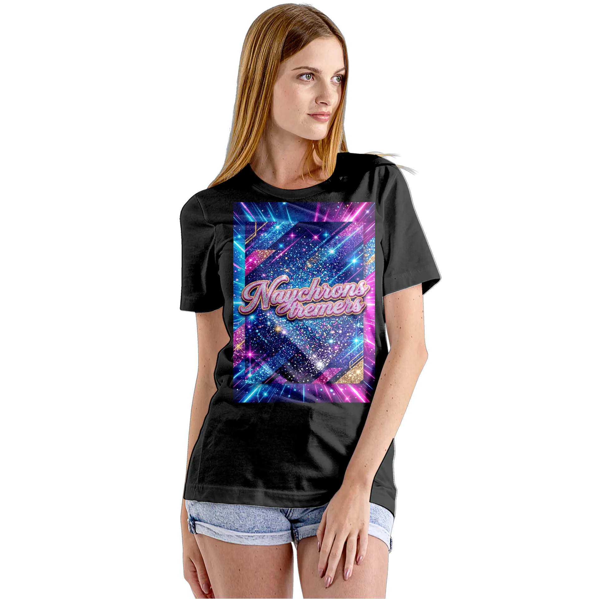 Camiseta Babylook Estampa Tipográfica Nychrons Extremers - Imagem 2