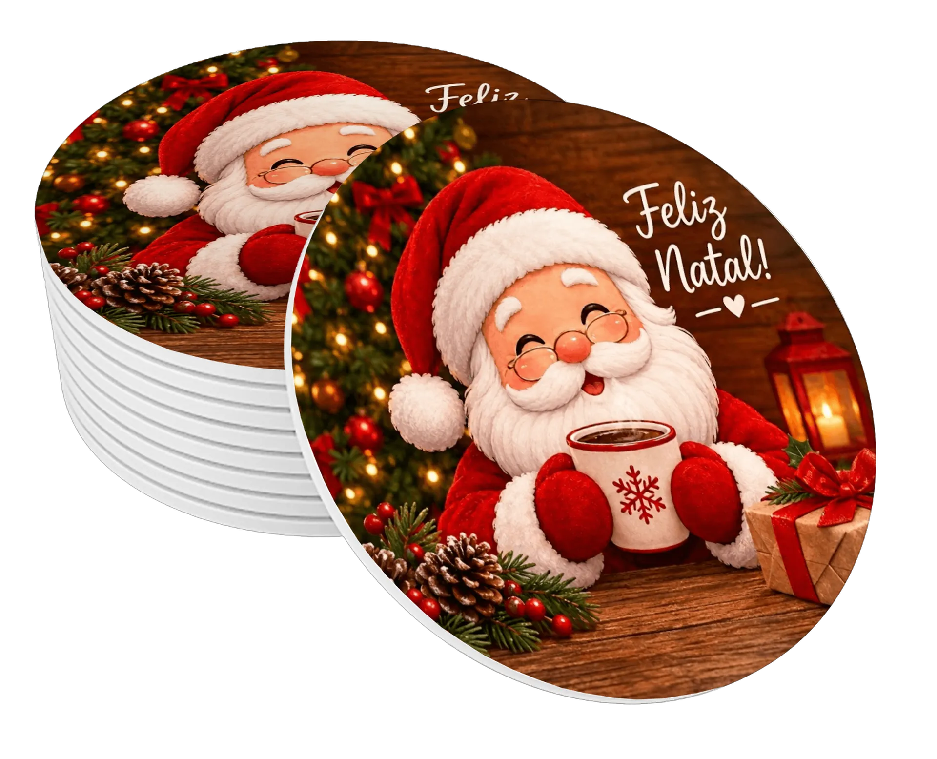 Porta-copos Natalinos de SouzashopOnline — imagem 1 de 3