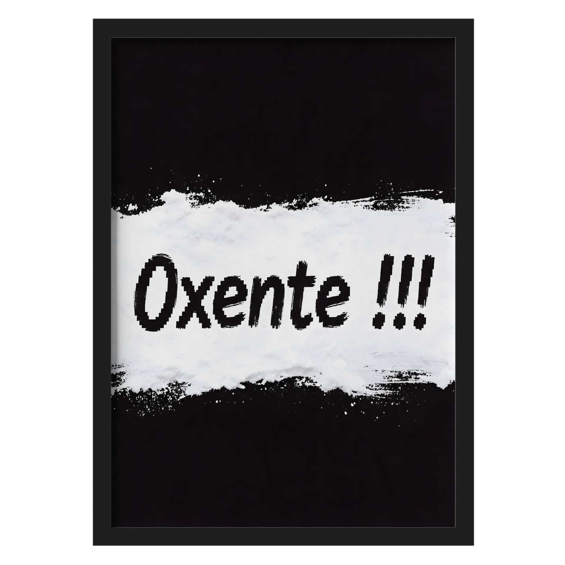 Quadro Grito Oxente A3 MDF e Vidro - Imagem 1
