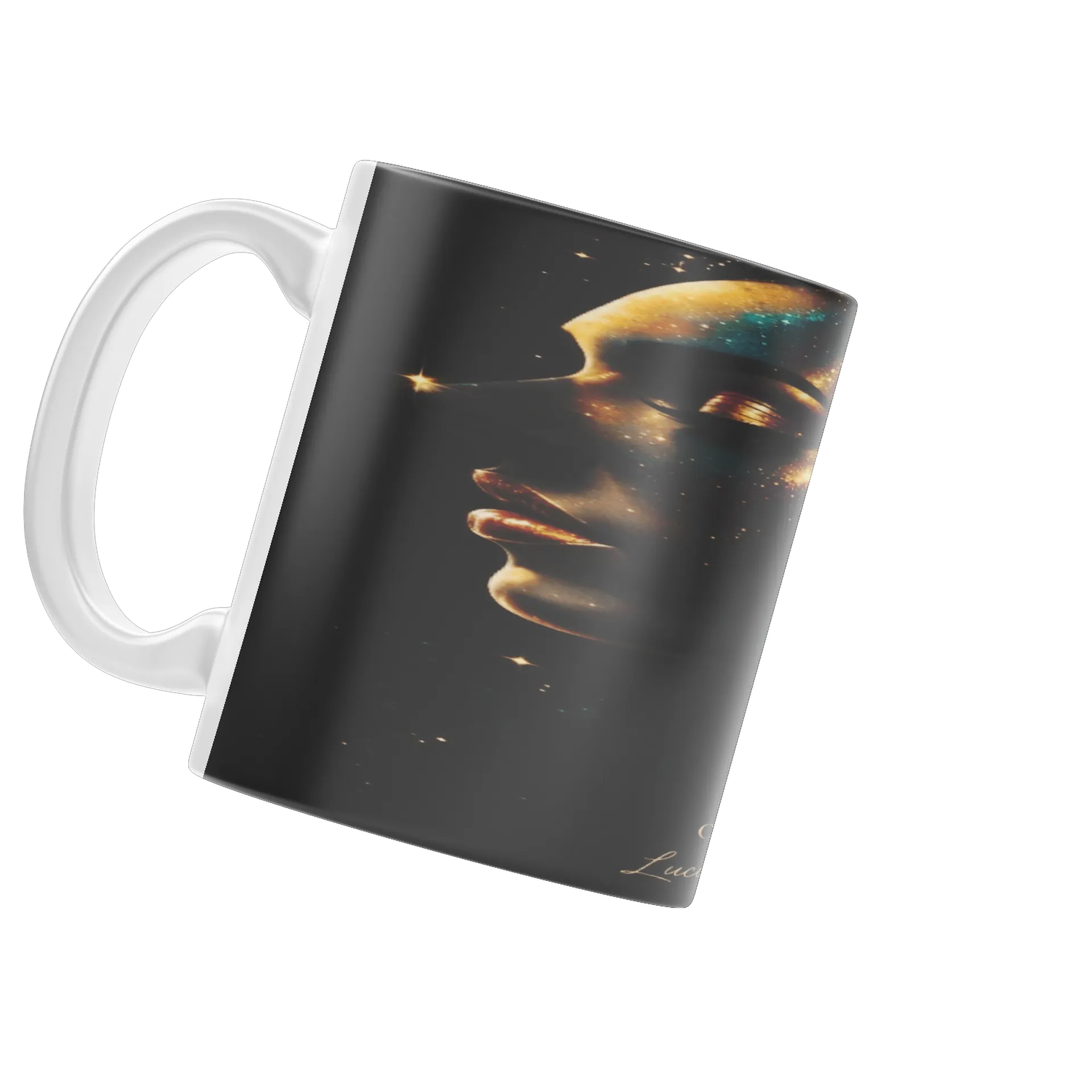 Caneca Espiral Estampa Ouro Estrela 325ml - Imagem 4
