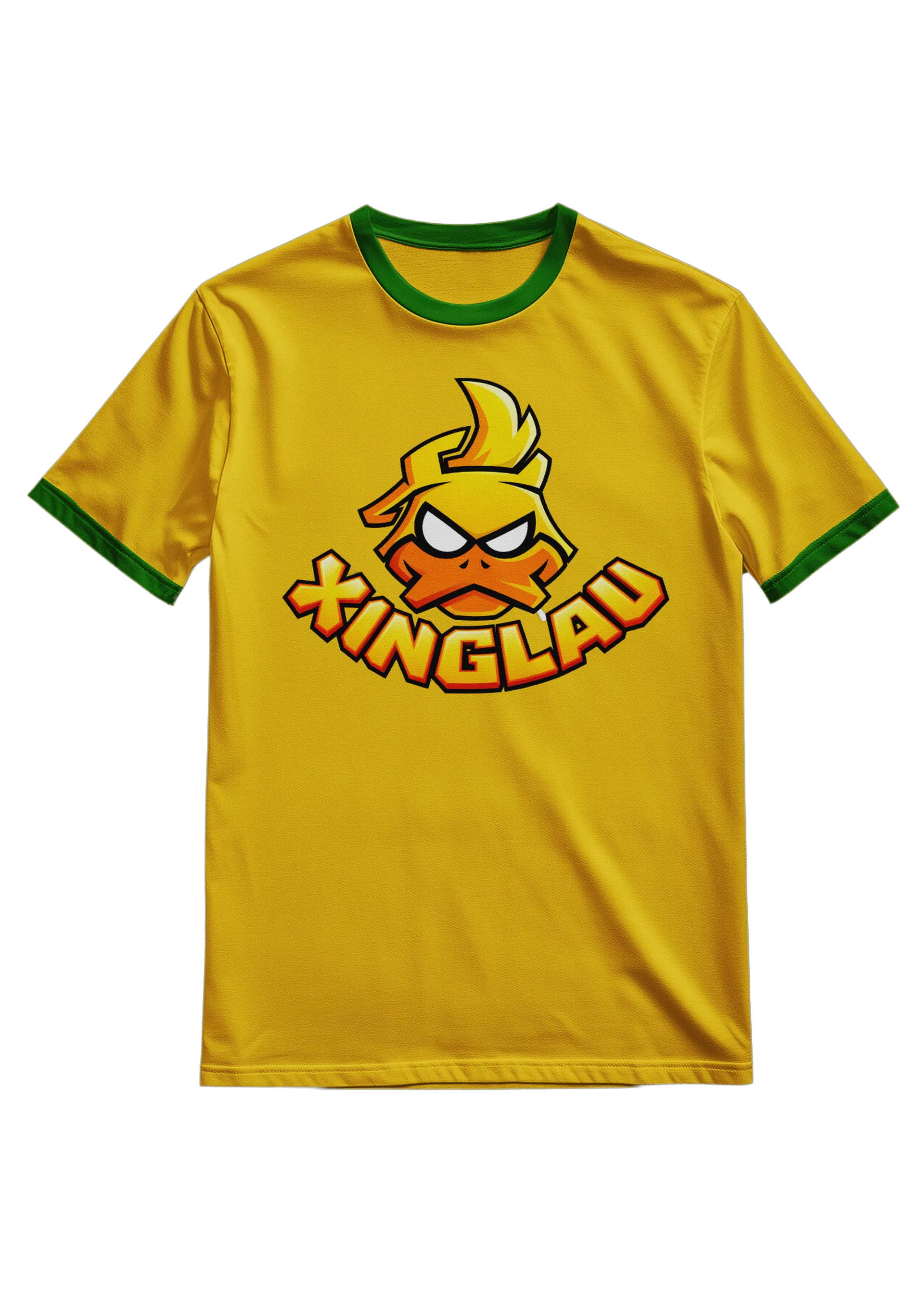 Camiseta Amarela Brasil Xinglau (100% algodão) - Imagem 1