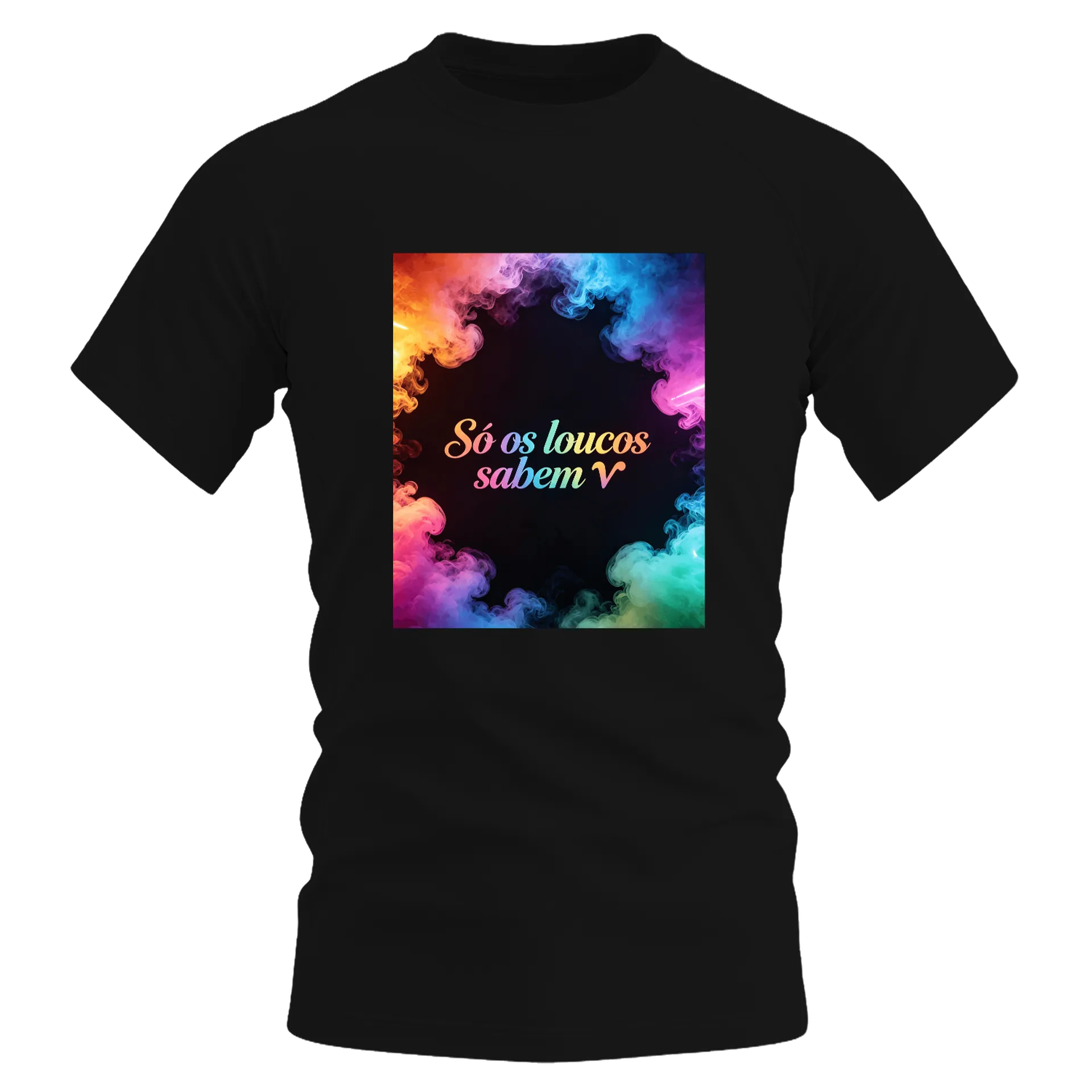 Camiseta Dry Fit Estampa Sóos loucos sabem V - Imagem 1