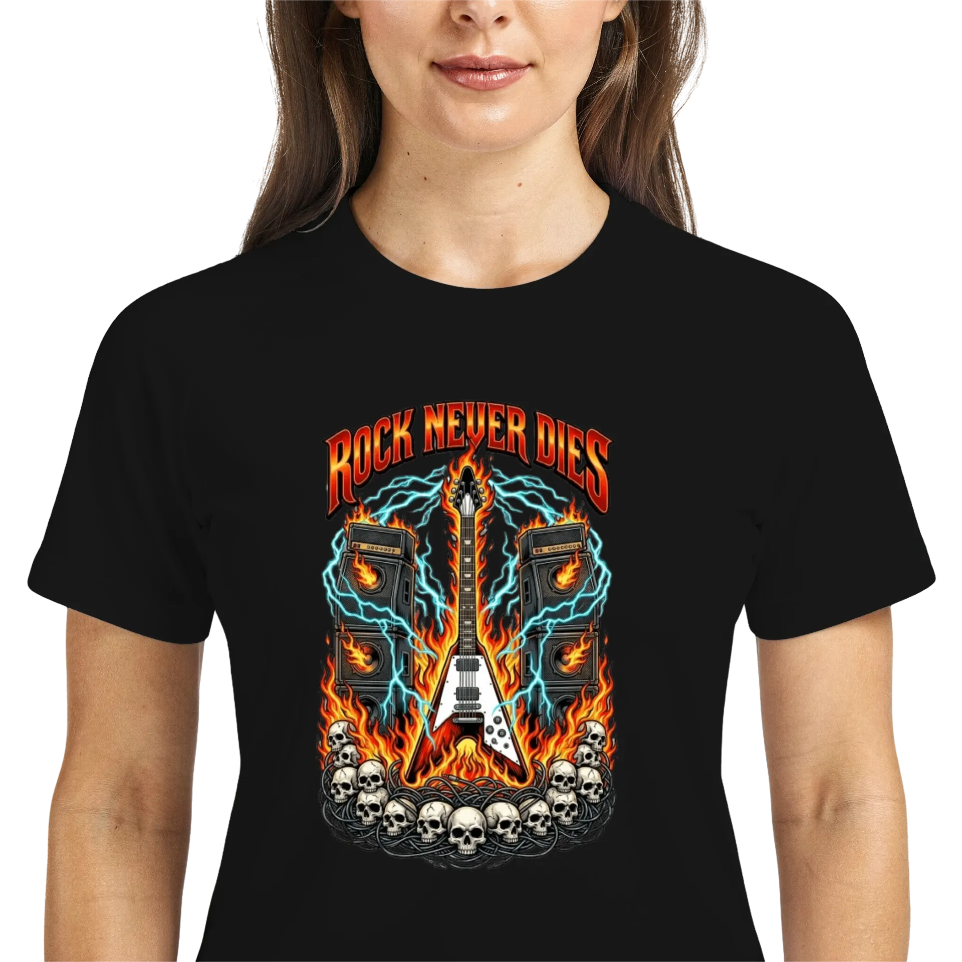 Camiseta "ROCK NEVER DIES"  - Imagem 3