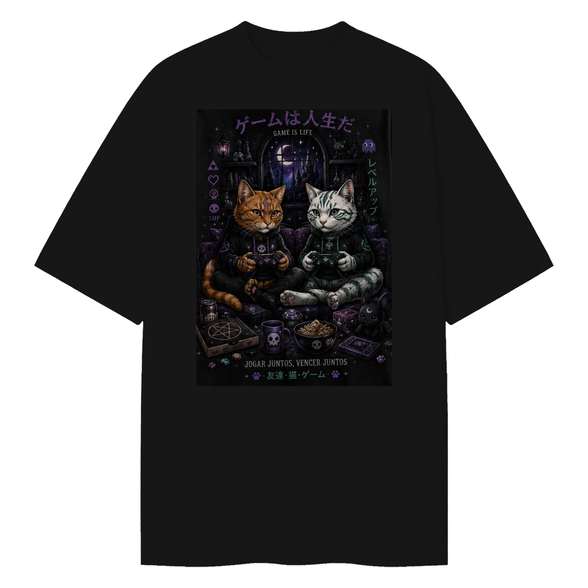 Camiseta Cat místico - Imagem 1