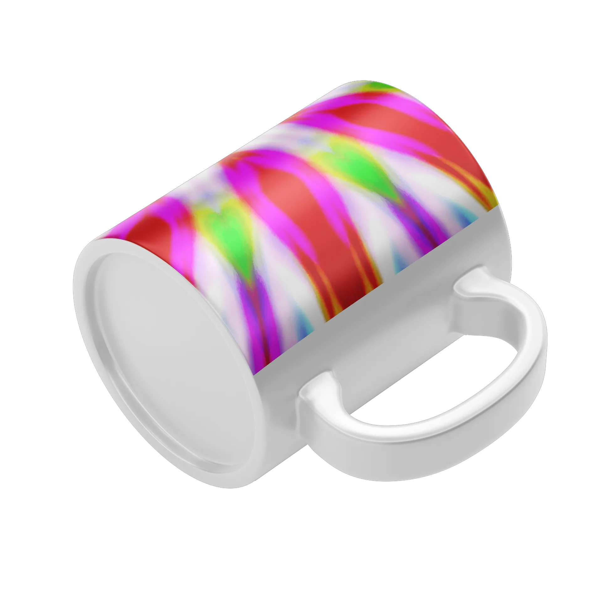 Caneca Cerâmica Abstrata Colorida 325ml - Imagem 4