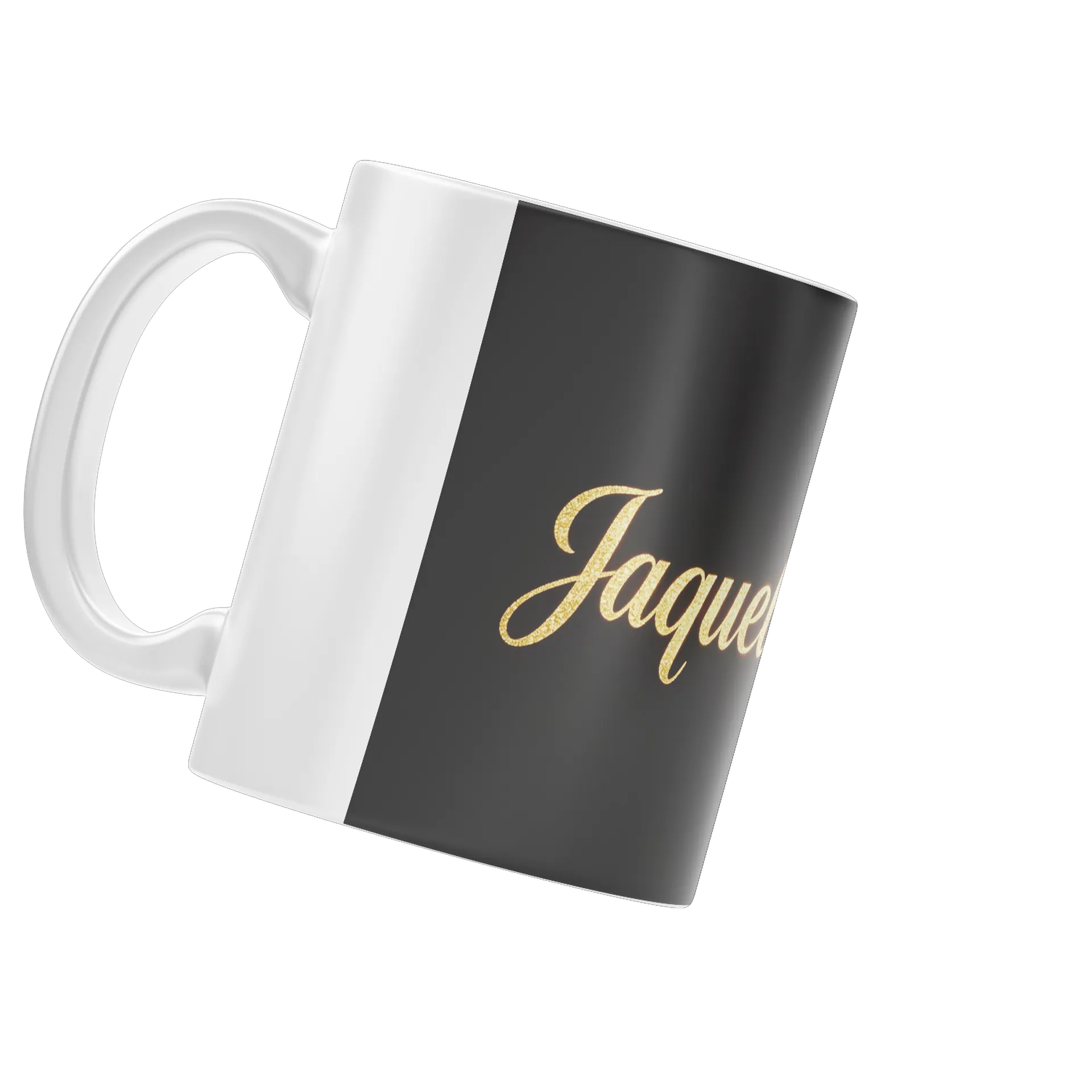 Caneca Personalizada Jacqueline Dourado Glitter 325ml - Imagem 4