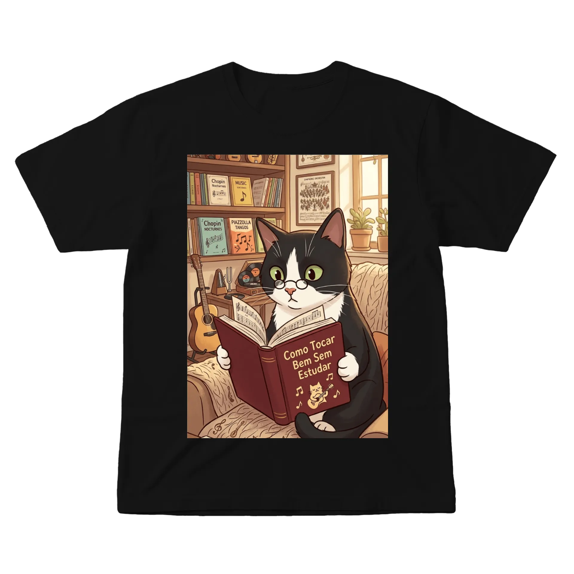 Camiseta “Como tocar bem sem estudar” - Imagem 1