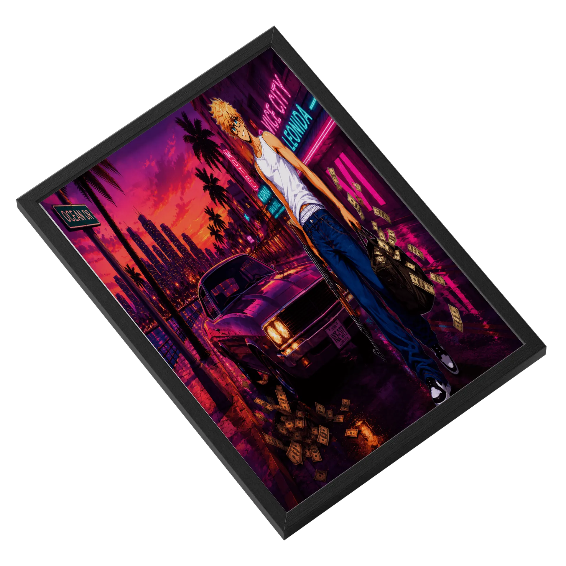 Quadro A3 Leleco Games Com Vidro de LeandroPich — imagem 2 de 3