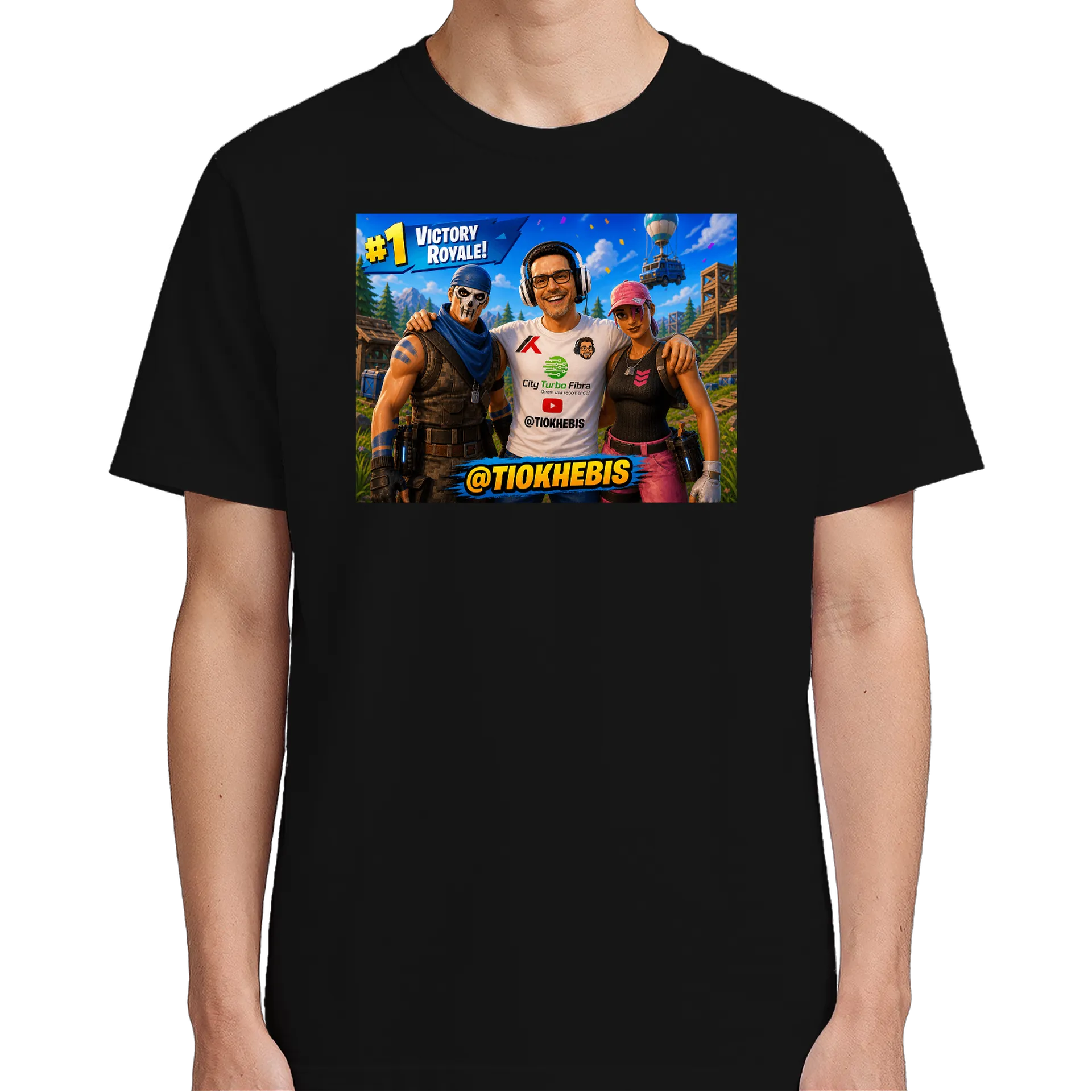 Camiseta Victory Royale 100% Algodão Unissex - Imagem 5