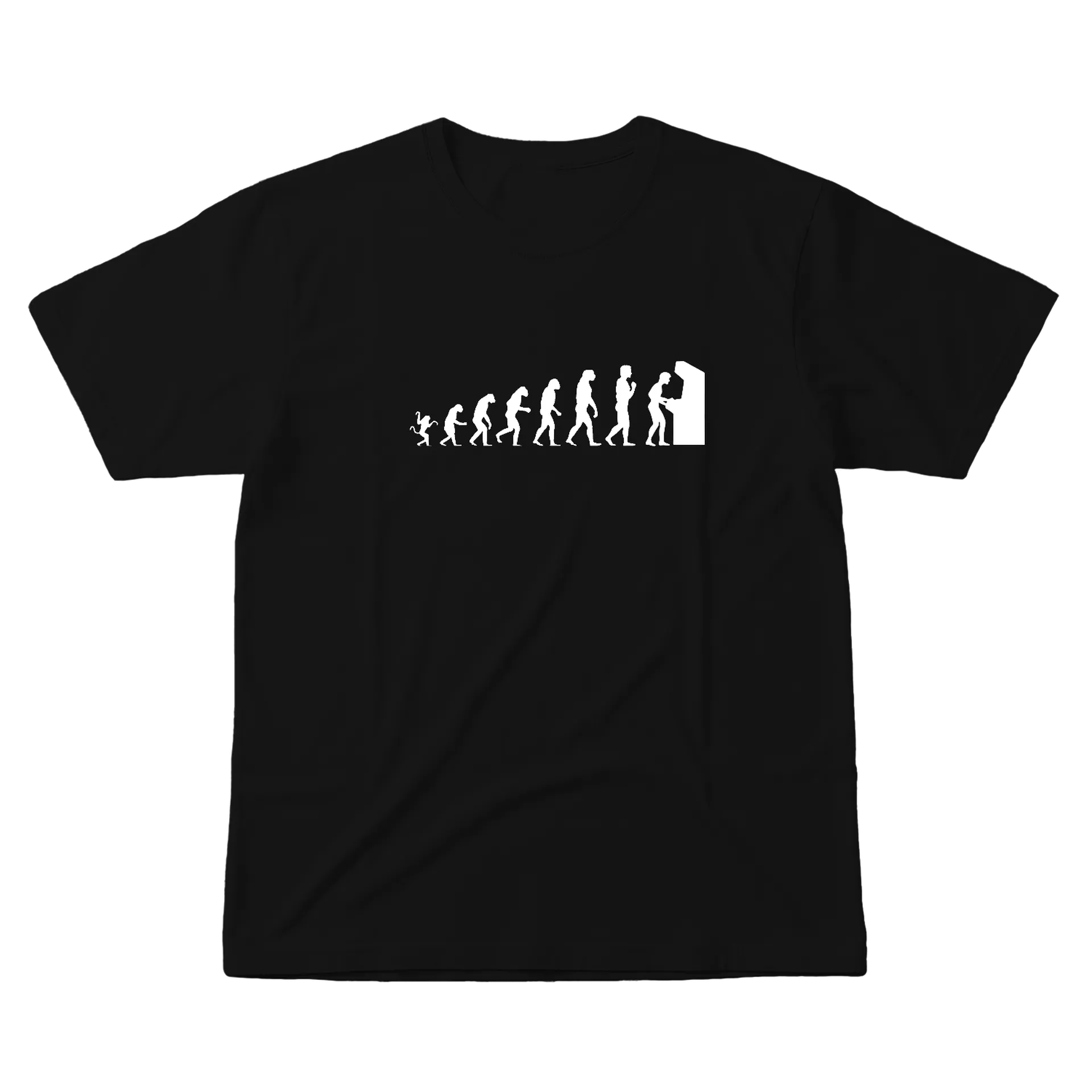 Camiseta Unissex Cores Escuras - Evolução Arcade Gamer - Imagem 1