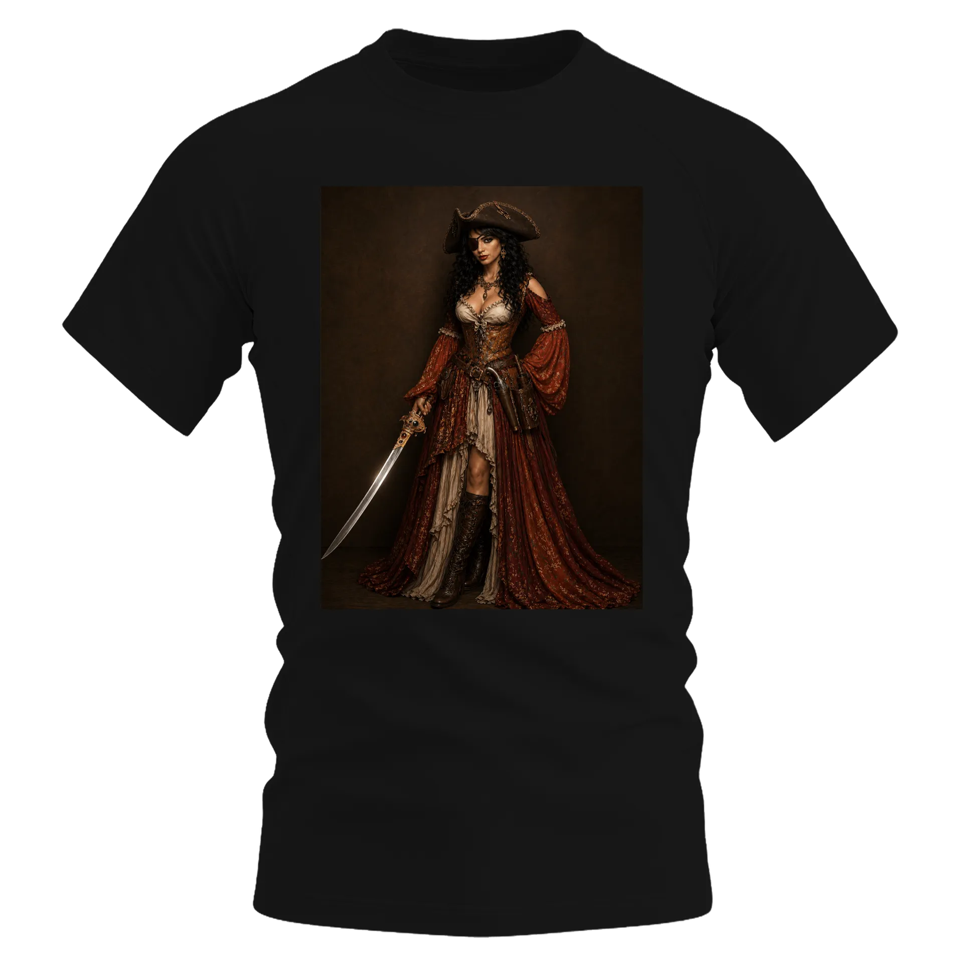 Camiseta Dry Fit Pirata Estampa Personalizada 100% Polyester de Danny loven