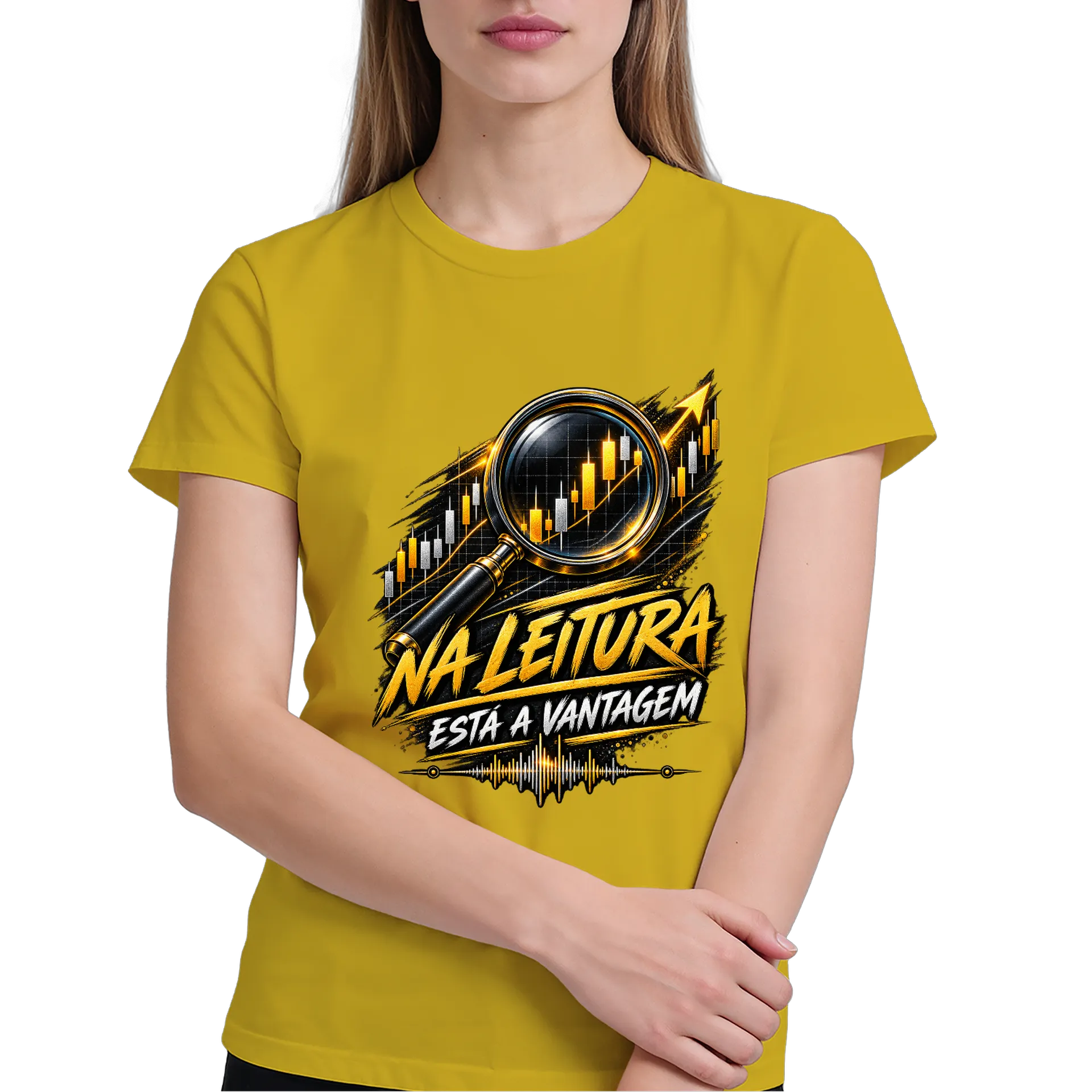 Camiseta Estampa Gráfica Na Leitura 100% Algodão - Imagem 4