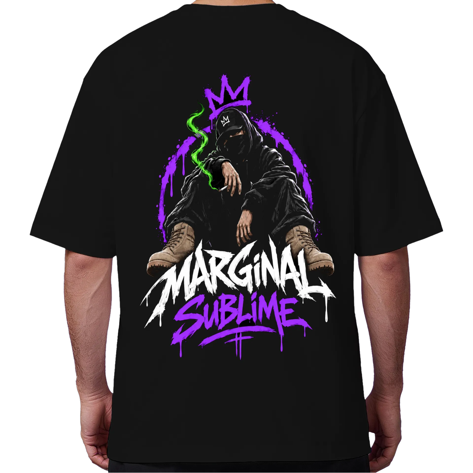 Camiseta Oversized Estampa Tipográfica Marginal Sublime de MARGINAL SUBLIME  — imagem 6 de 6