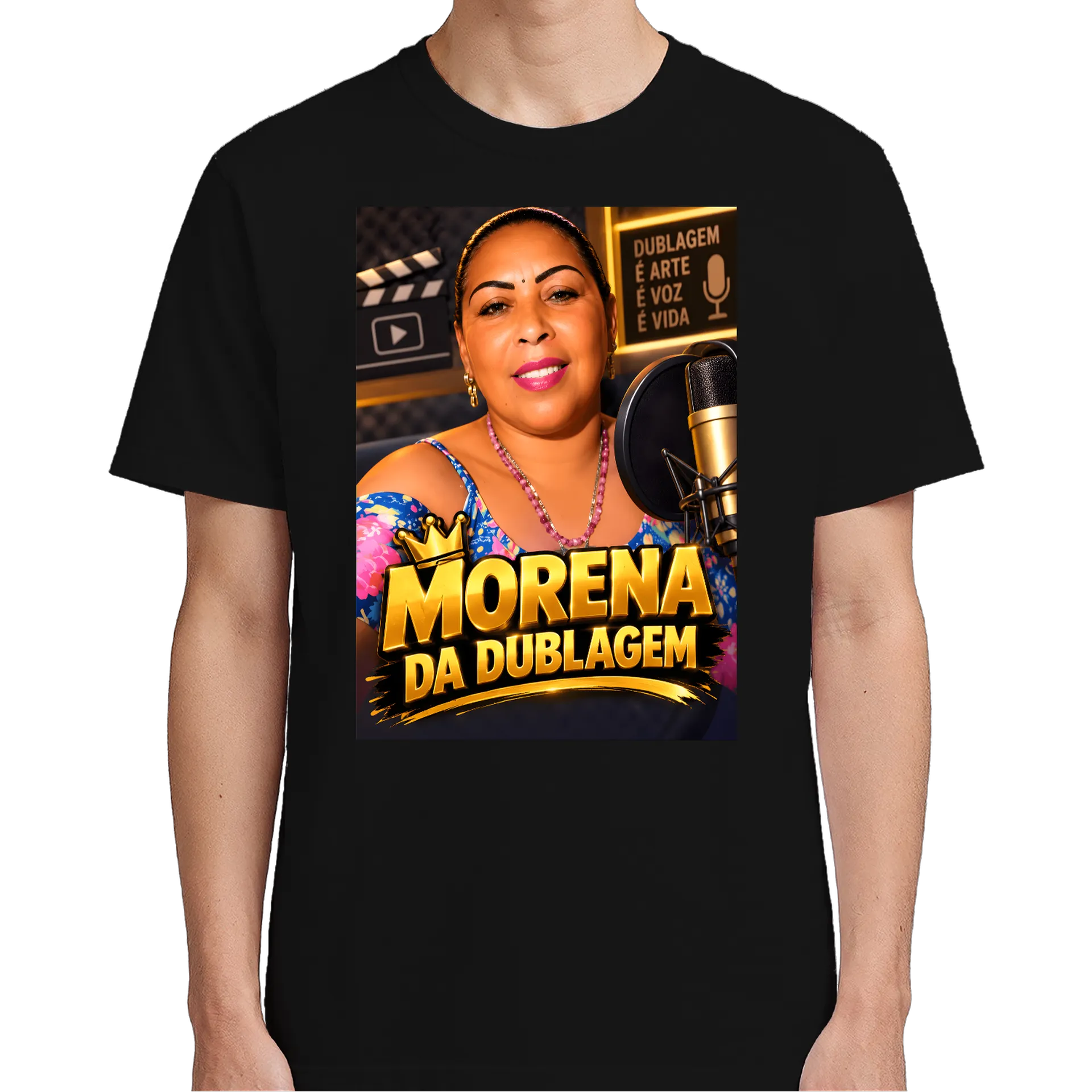 Camiseta personalizada "Morena da Dublagem " - Imagem 4