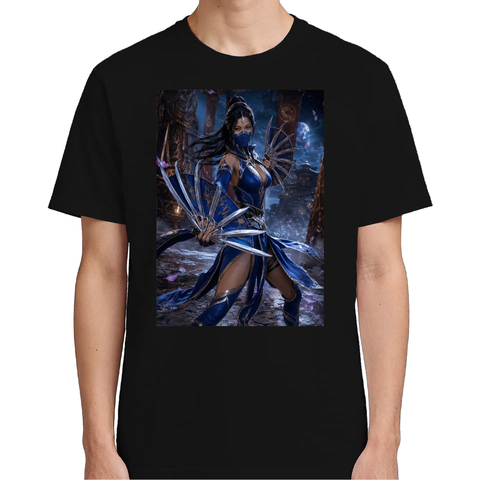 Camiseta personalizada Kitana mortal kombat de Nathan — imagem 4 de 6