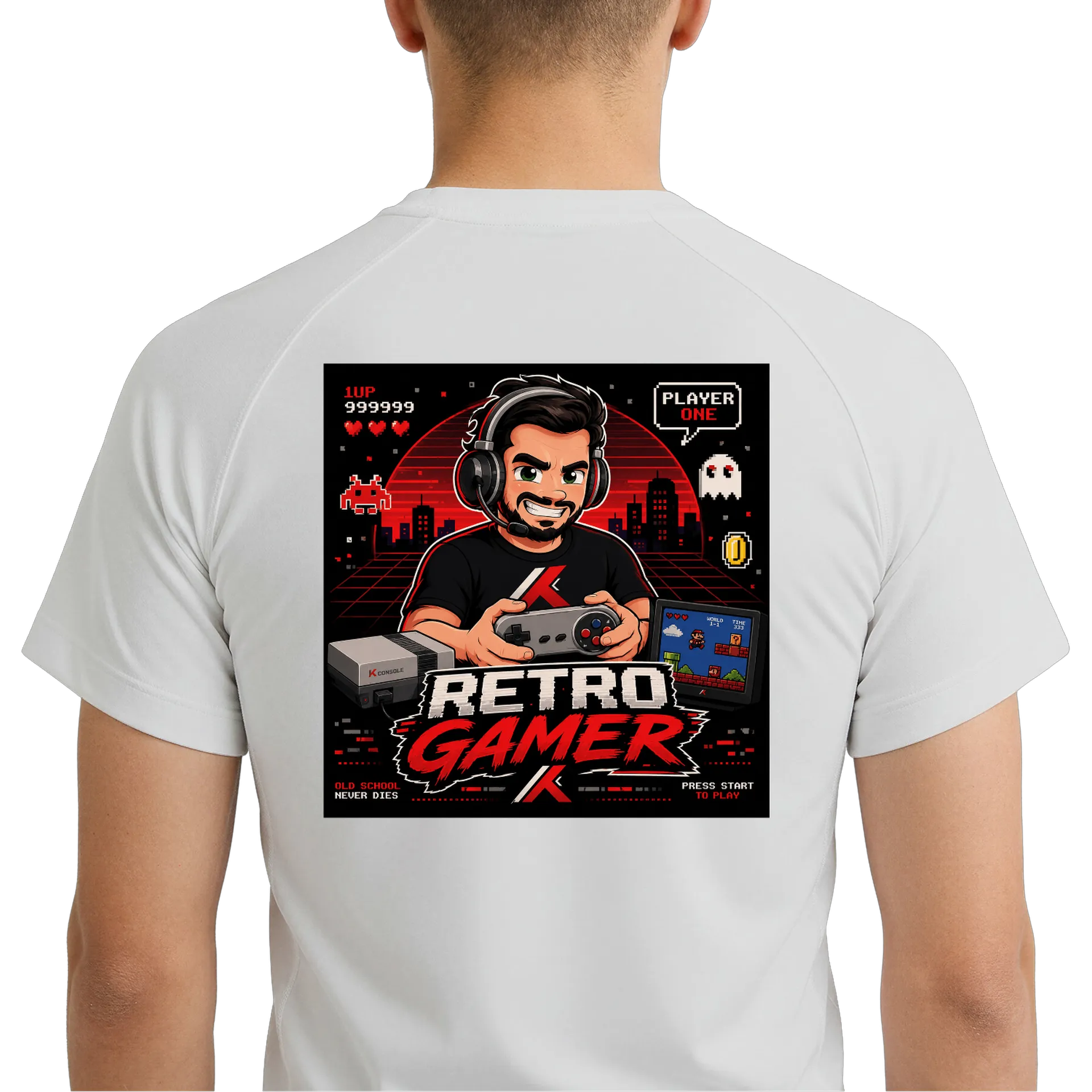 Camiseta Dry Fit Retro Gamer Estampa Personalizada 100% - Imagem 6