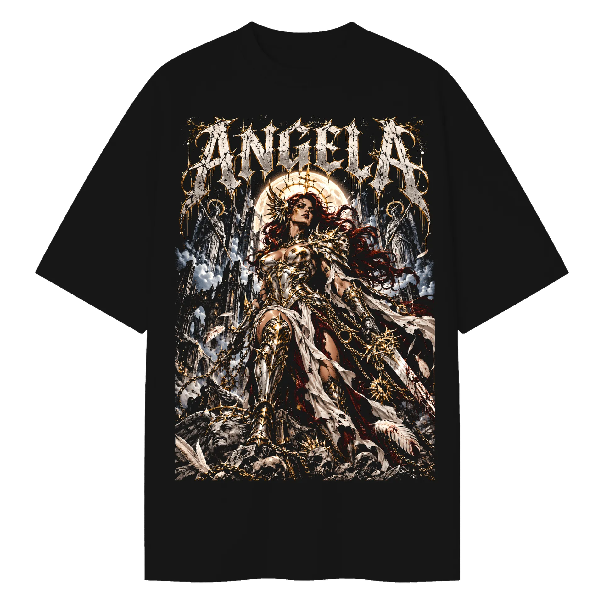 Camiseta Oversized Guerreira Angela Spawn Premium - Imagem 1