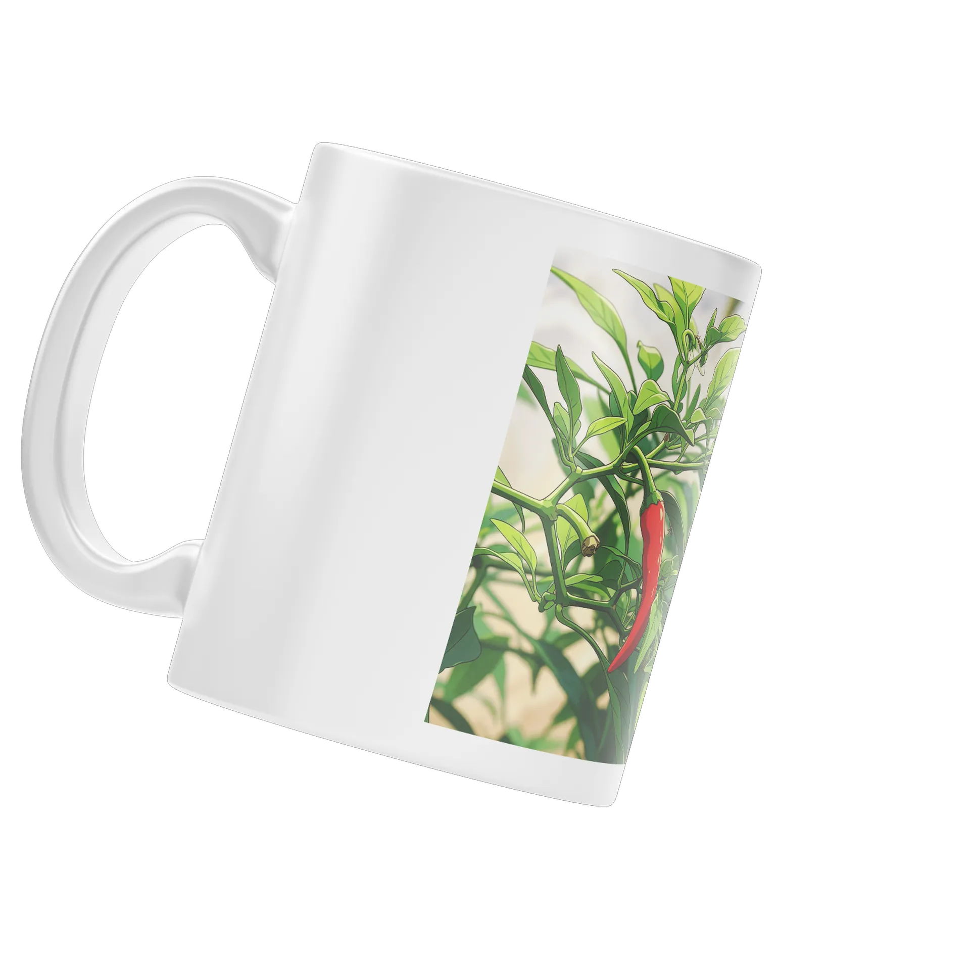 Caneca Porcelana Pimentas Vermelho 325ml - Imagem 4
