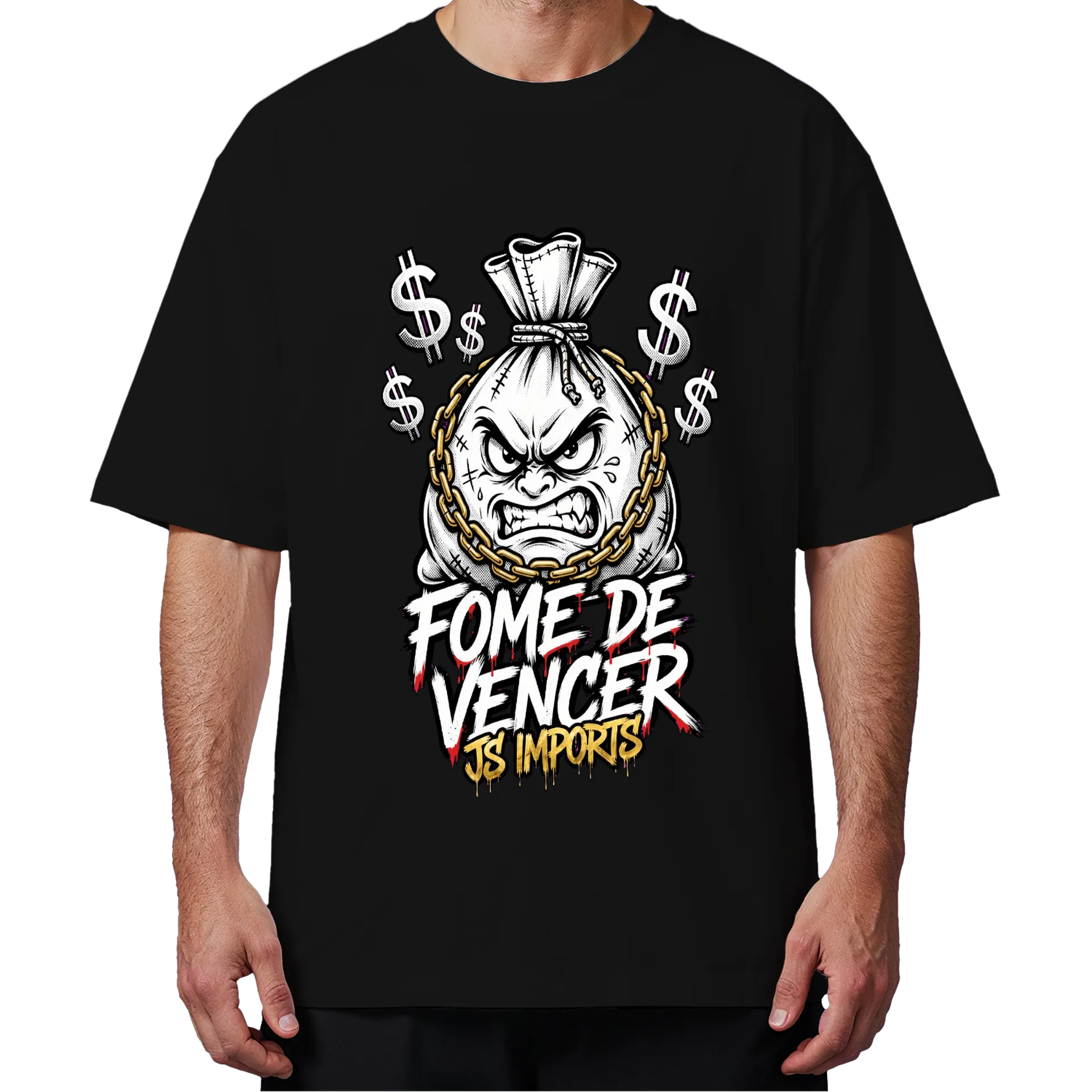 Camiseta Oversized de JS  — imagem 4 de 6