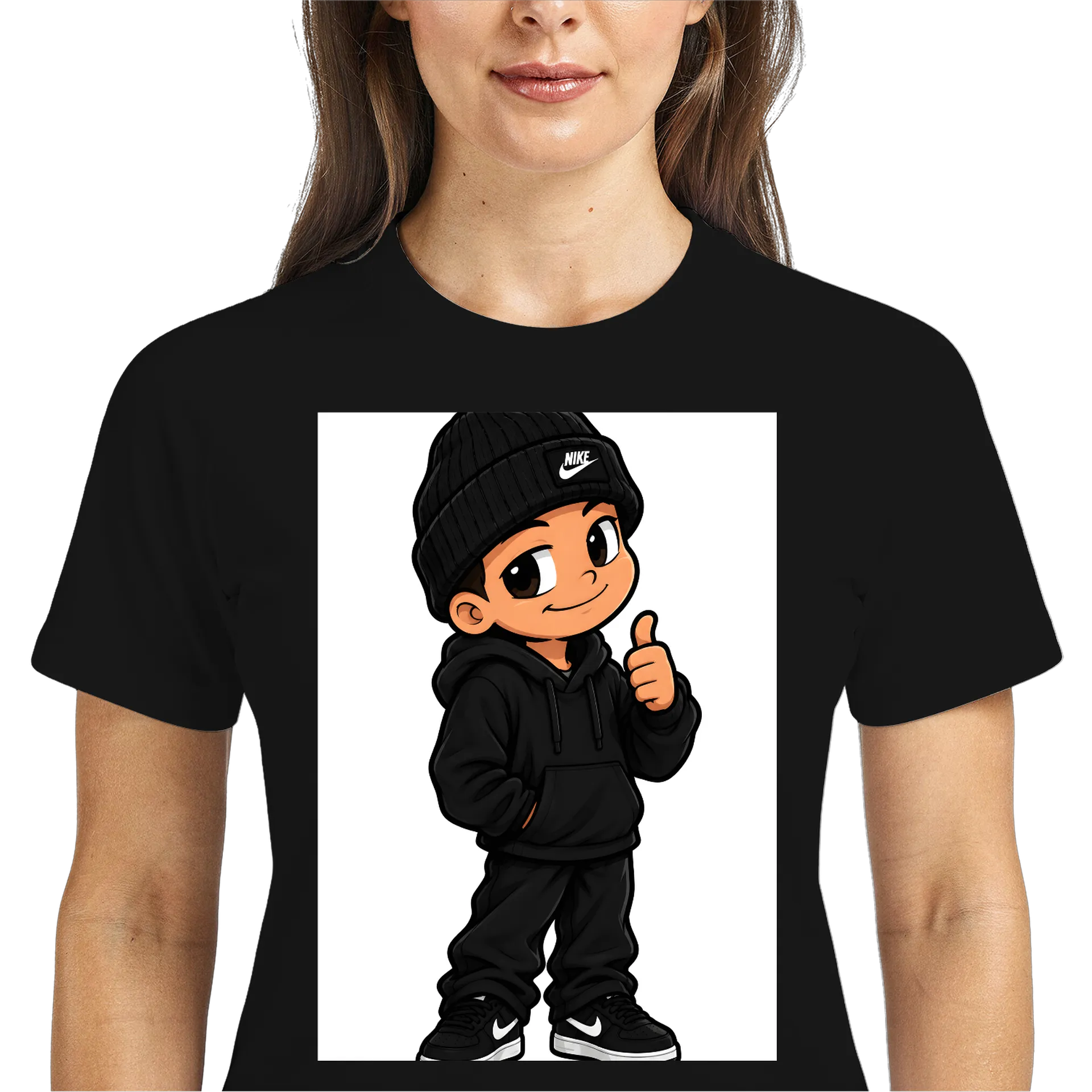Camiseta Dry Fit Estampa Ninja Preto 100% Poliéster de Luiz — imagem 3 de 6